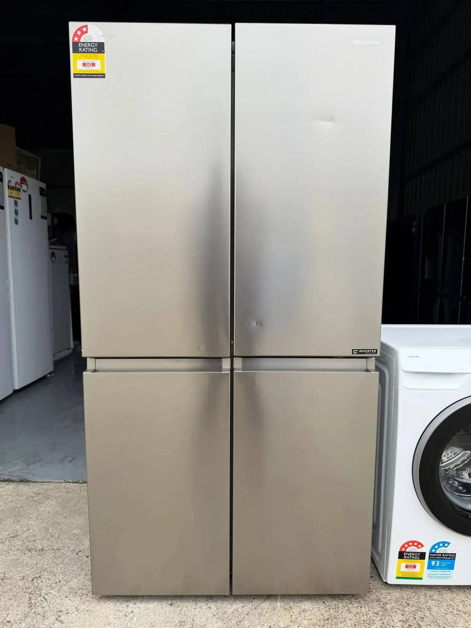 Hisense 609L Fridge & Samsung 9kg Washing Machine Combo – Refurbished | BRISBANE