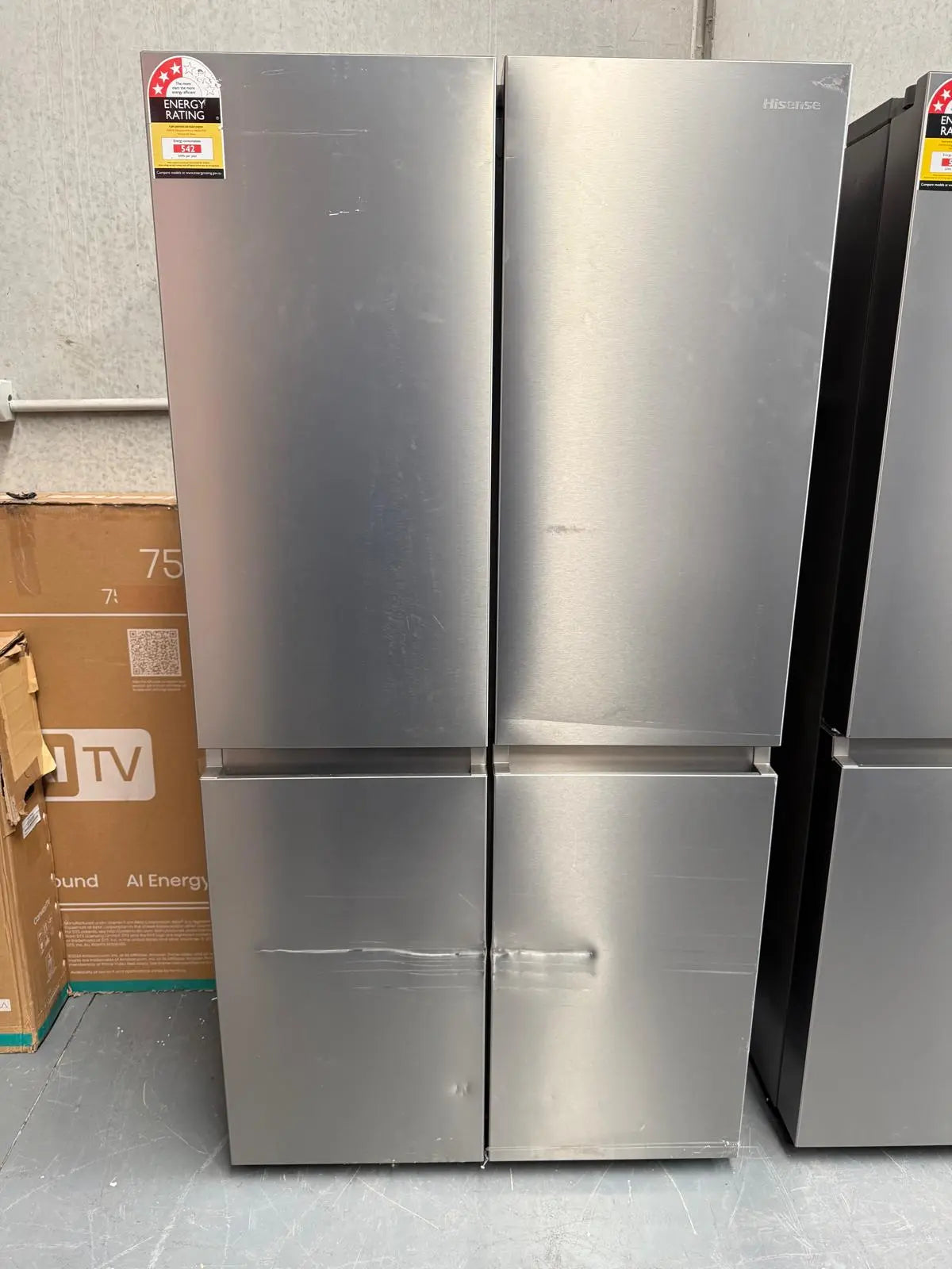 Hisense 609L PureFlat French Door Fridge Freezer HRCD610TS – Factory Seconds