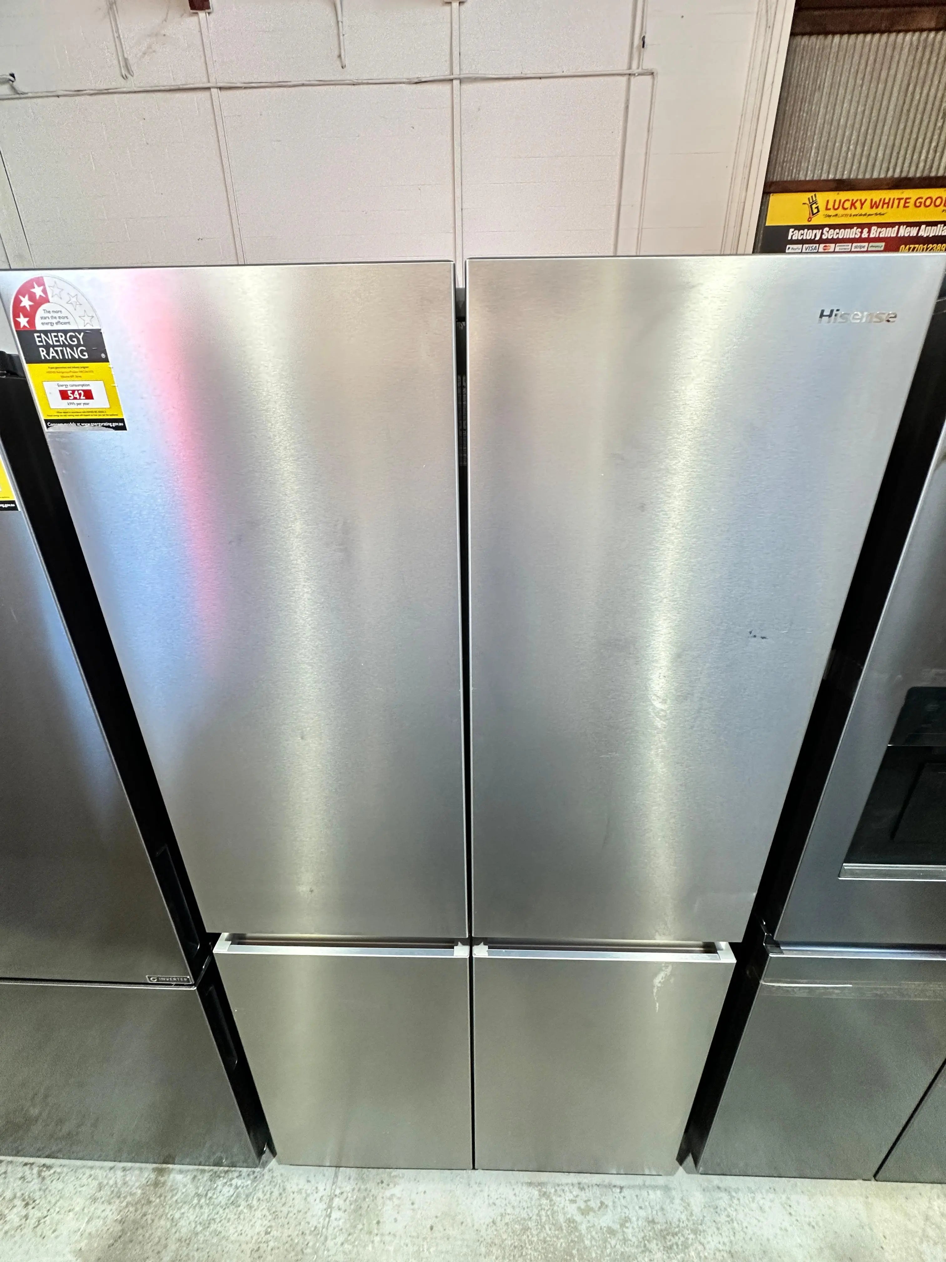 Hisense 609L Quad Door Fridge Freezer - Near New | ADELAIDE