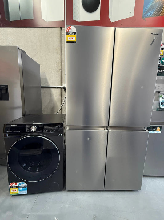 Hisense 610 L French Door Fridge & 10 kg Front Load Washer Combo | MELBOURNE
