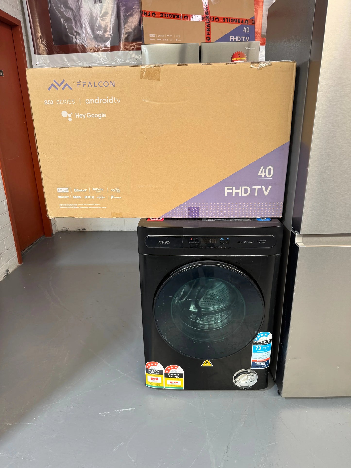 Hisense 610L Fridge + CHiQ 8.5kg Washer + FFALCON 40” TV | SYDNEY