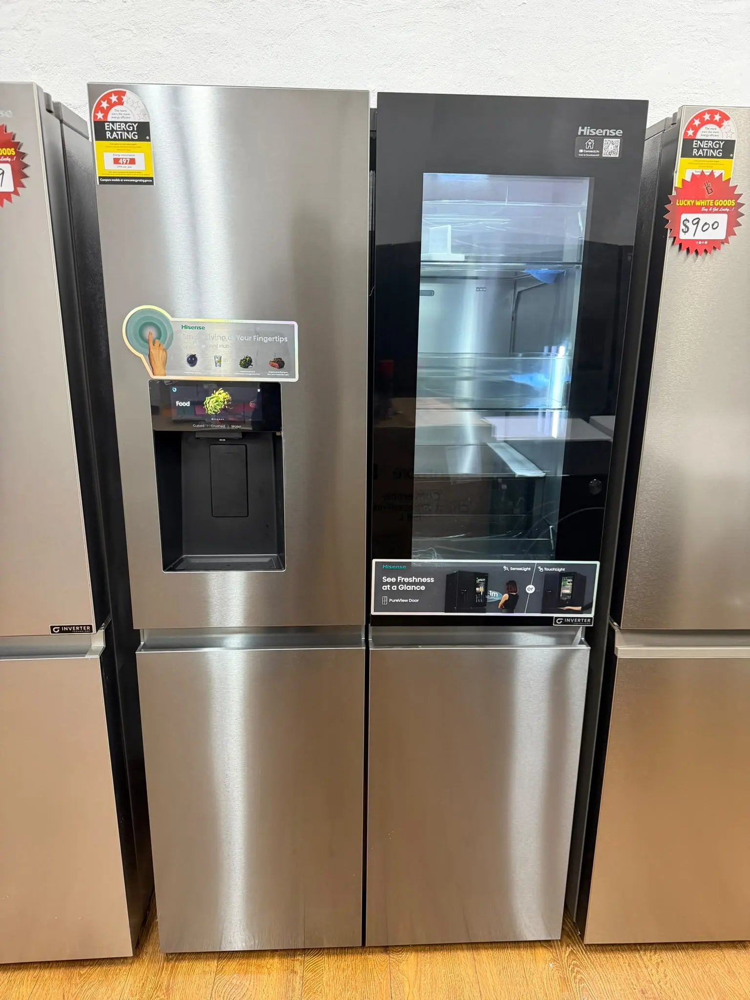 Hisense 615L PureView French Door Fridge Freezer HRCD615TBWV – Refurbished