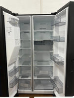 Hisense 632L PureFlat Side by Side Fridge – HRSBS633BW Black Steel (Near New Condition) | RESERVOIR