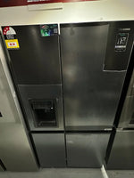 Hisense 632L Side by Side Fridge Freezer with Non-Plumbed Ice & Water Dispenser (Factory Seconds)