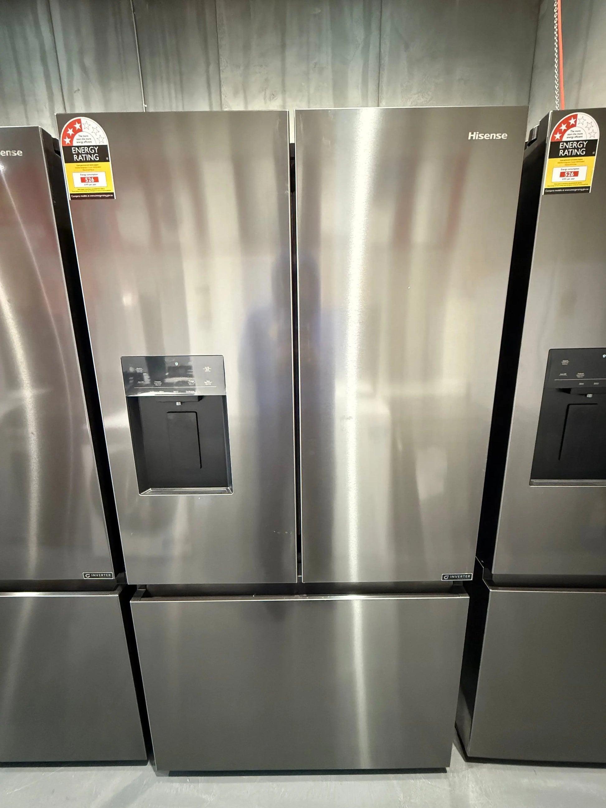 Hisense 634 L PureFlat French Door Refrigerator – Refurbished | Dark Steel HRFD634BW | MELBOURNE