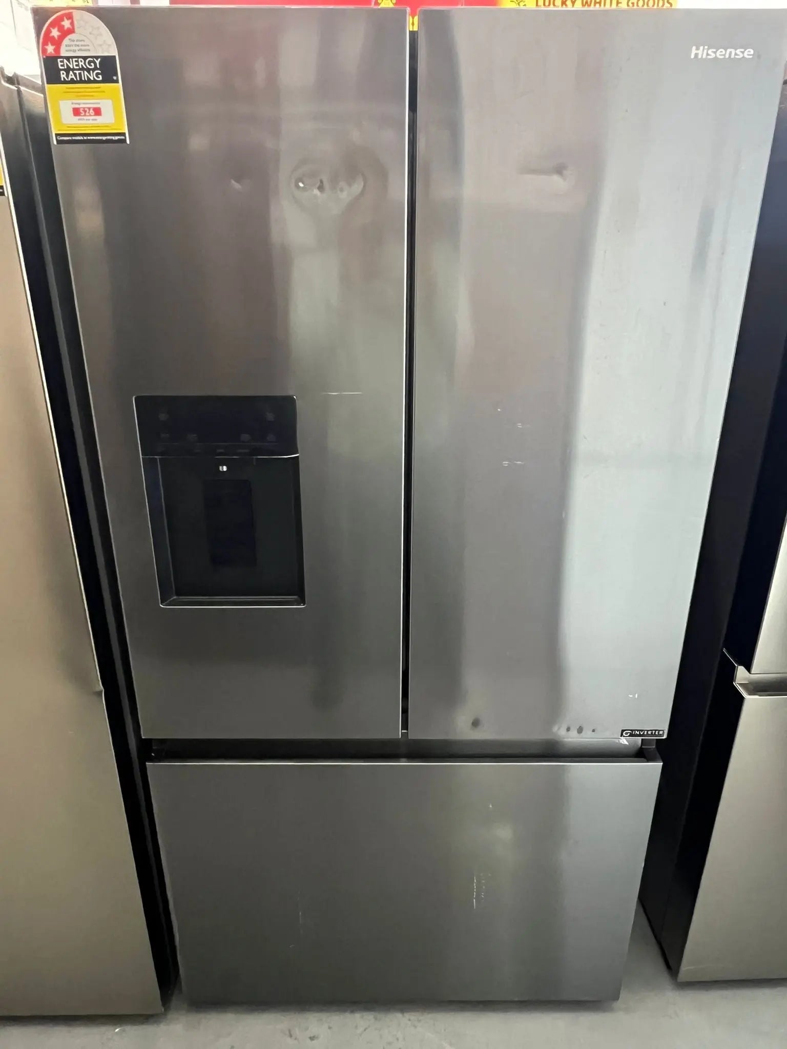 Hisense 634L PureFlat French Door Refrigerator – Refurbished – French Door Fridge Freezer – HRFD634BW | ADELAIDE
