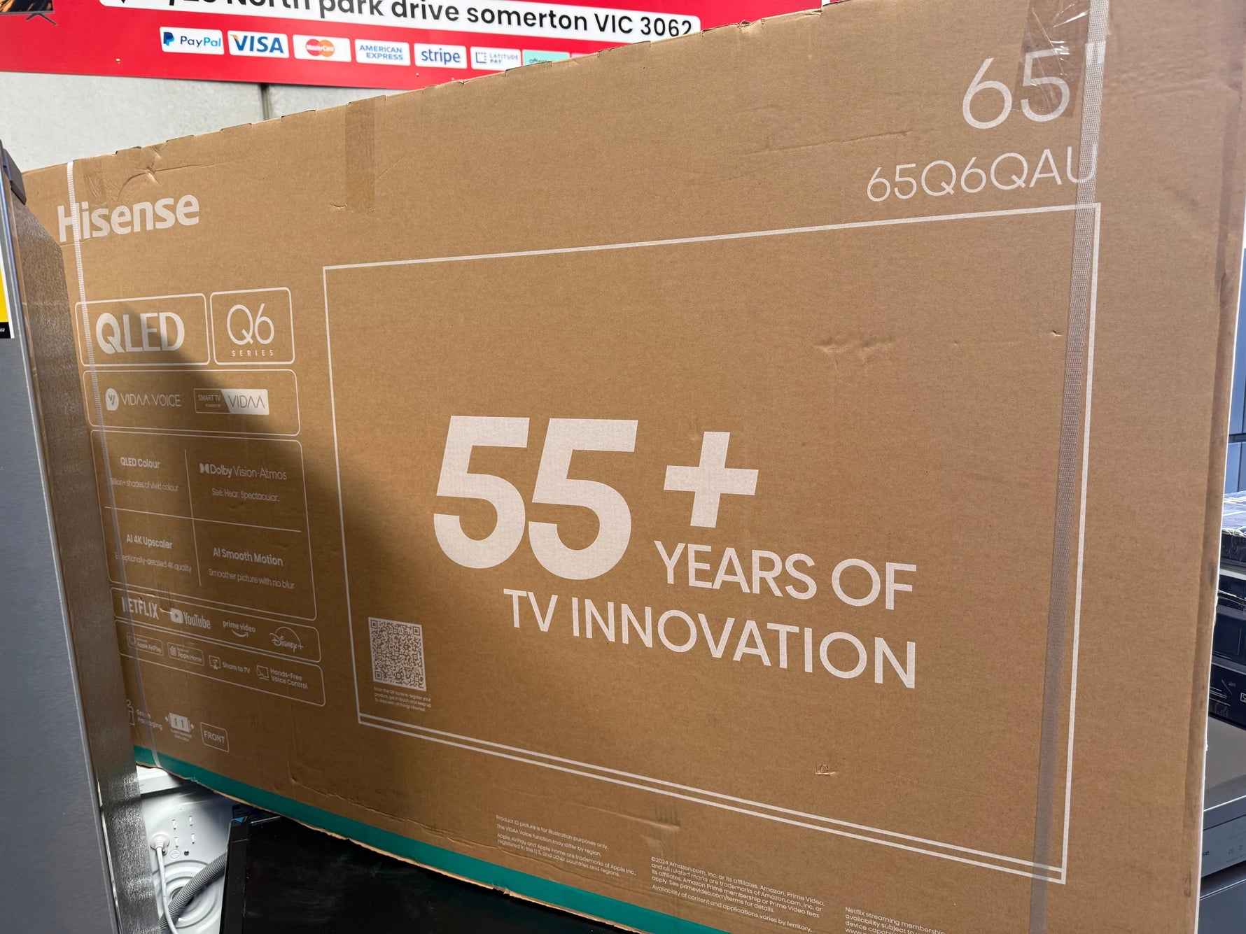 Hisense 640 ltr French Door Fridge + 10kg Washer + 65” QLED TV + Microwave Combo | MELBOURNE