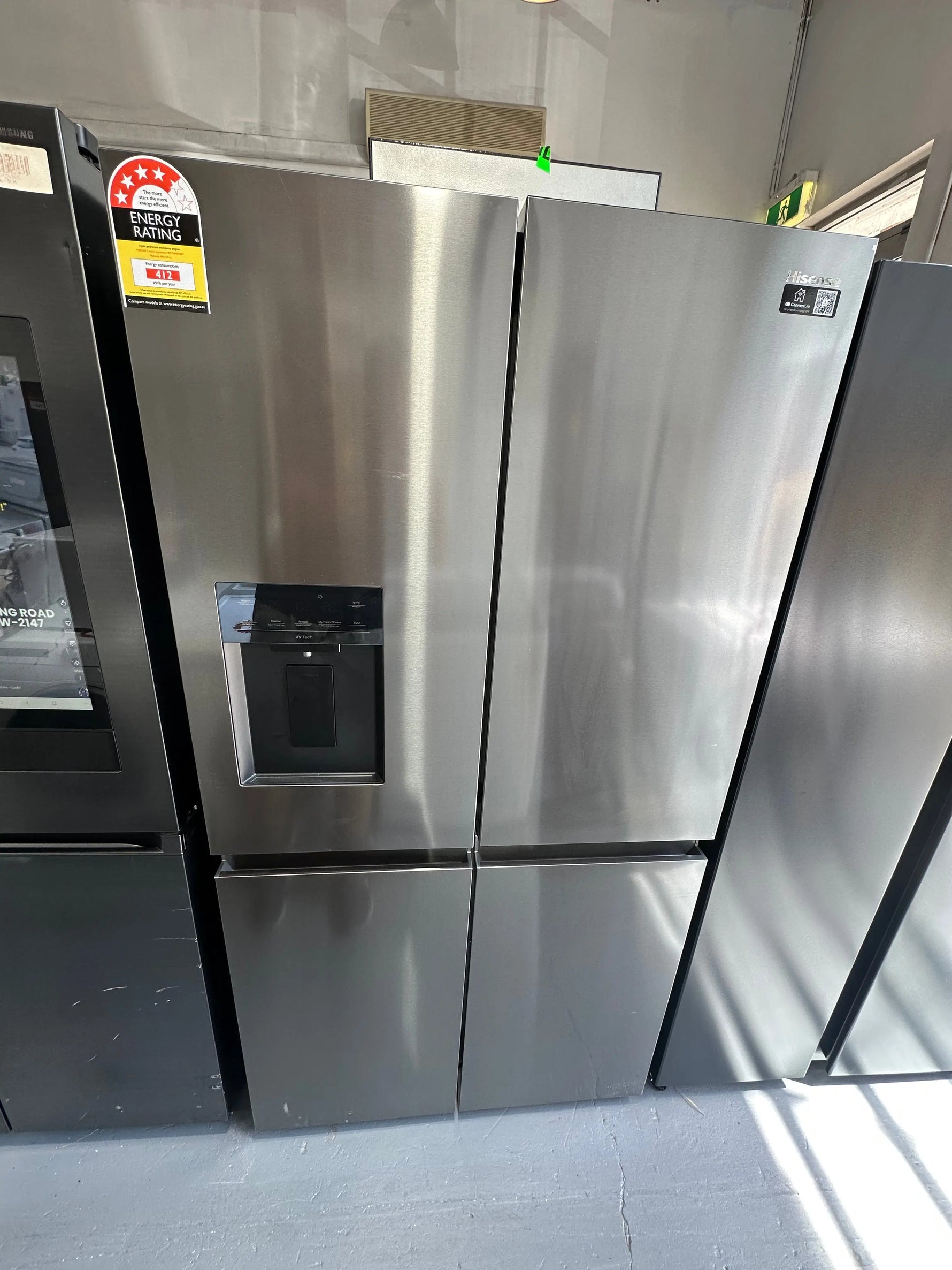 Hisense 640 ltr quad door fridge freezer Model no -Hrcd640tbw | ALEXANDRIA