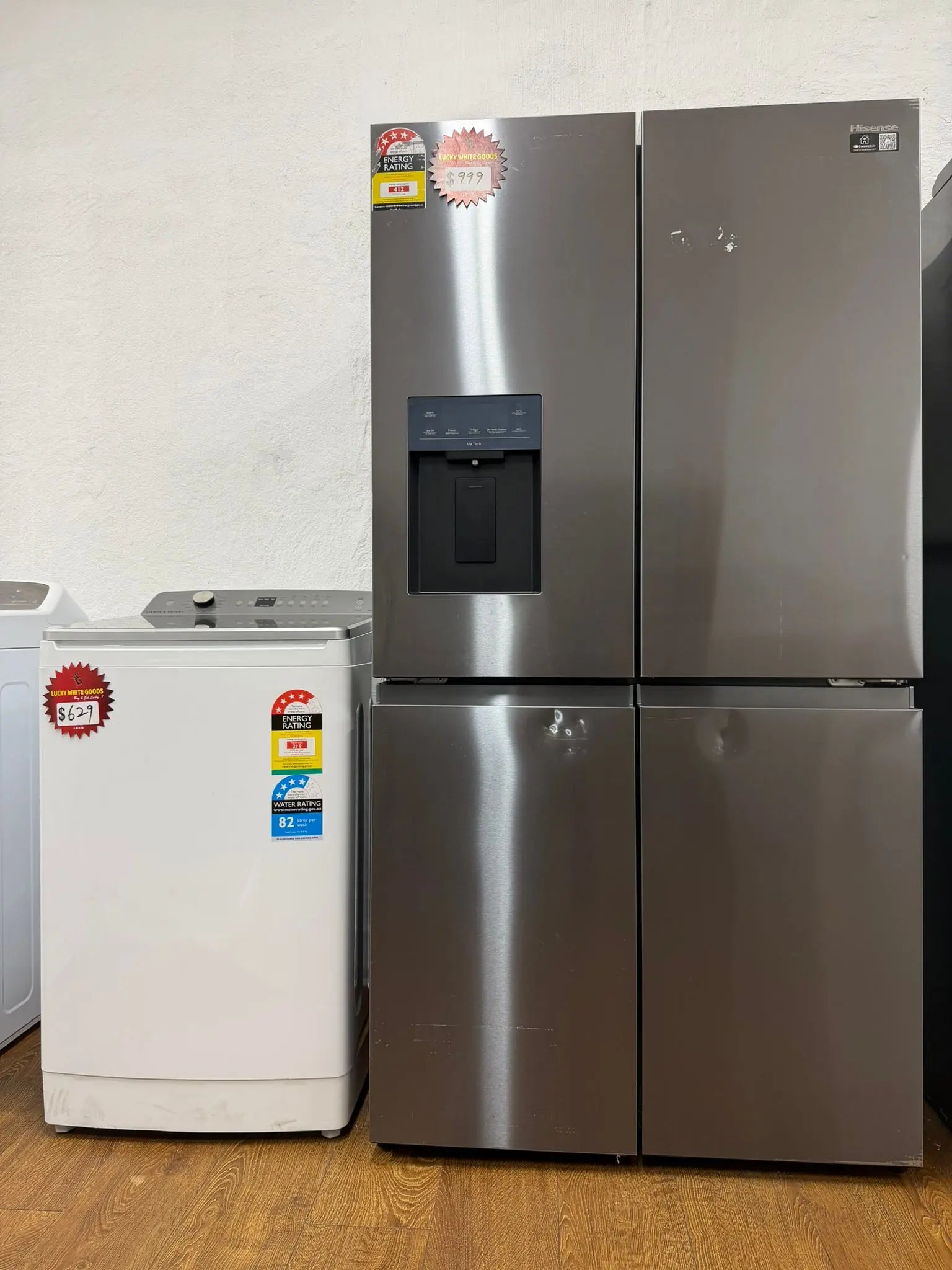 Hisense 640L French Door Fridge + Fisher & Paykel 8kg Top Load Washer – Combo Deal | RESERVOIR