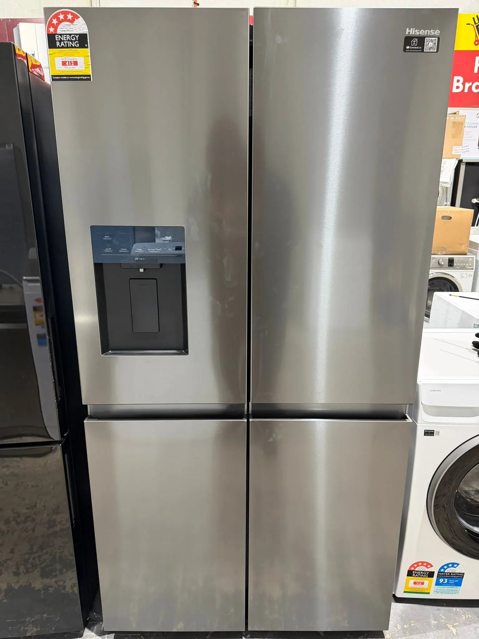 Hisense 640L Fridge Freezer – Factory Seconds