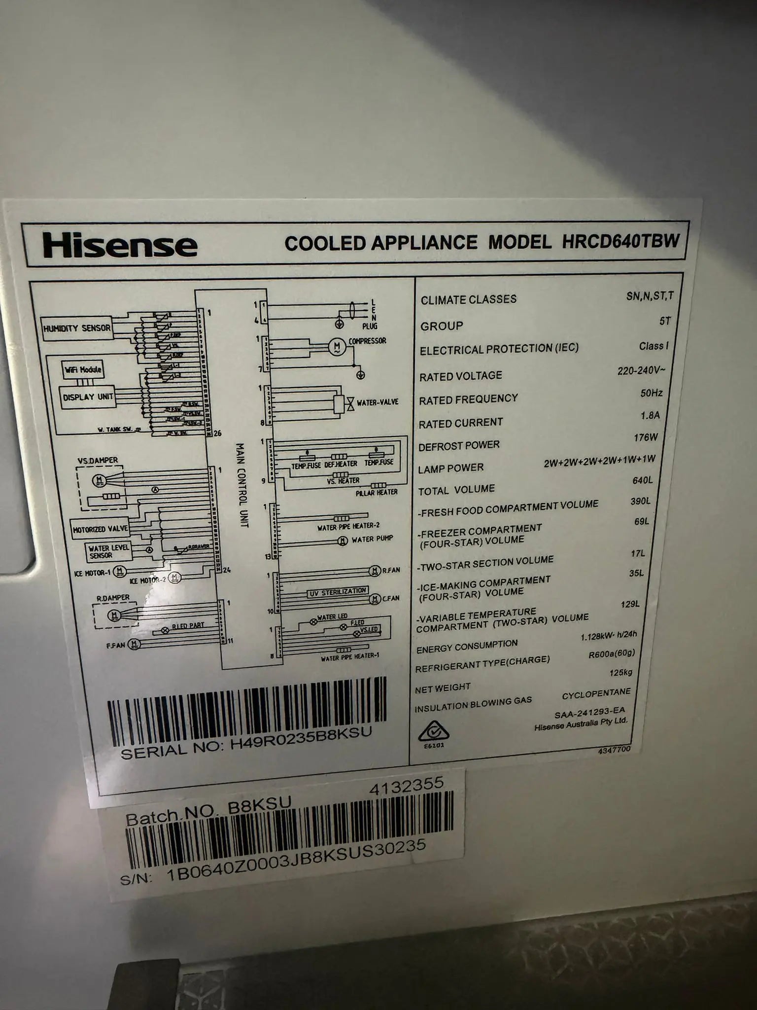 Hisense 640L PureFlex French Door Fridge Dark Stainless Steel – HRCD640TBW – Refurbished | BRISBANE