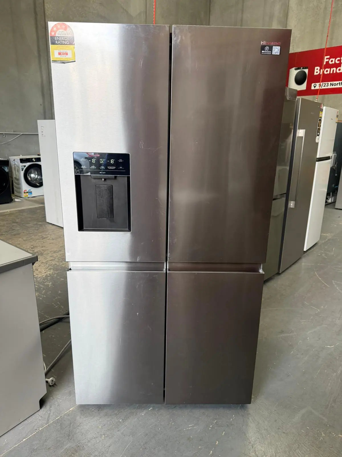 Hisense 640L Quad Door Fridge Freezer – Refurbished