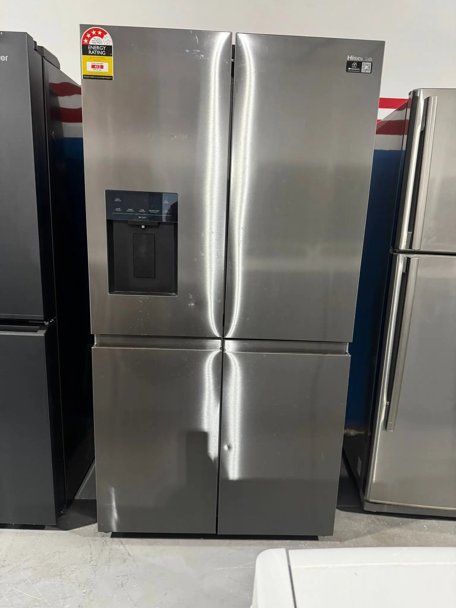 Hisense 640L Quad Door Fridge Freezer – Refurbished | Large Capacity 4 Door Refrigerator | PERTH