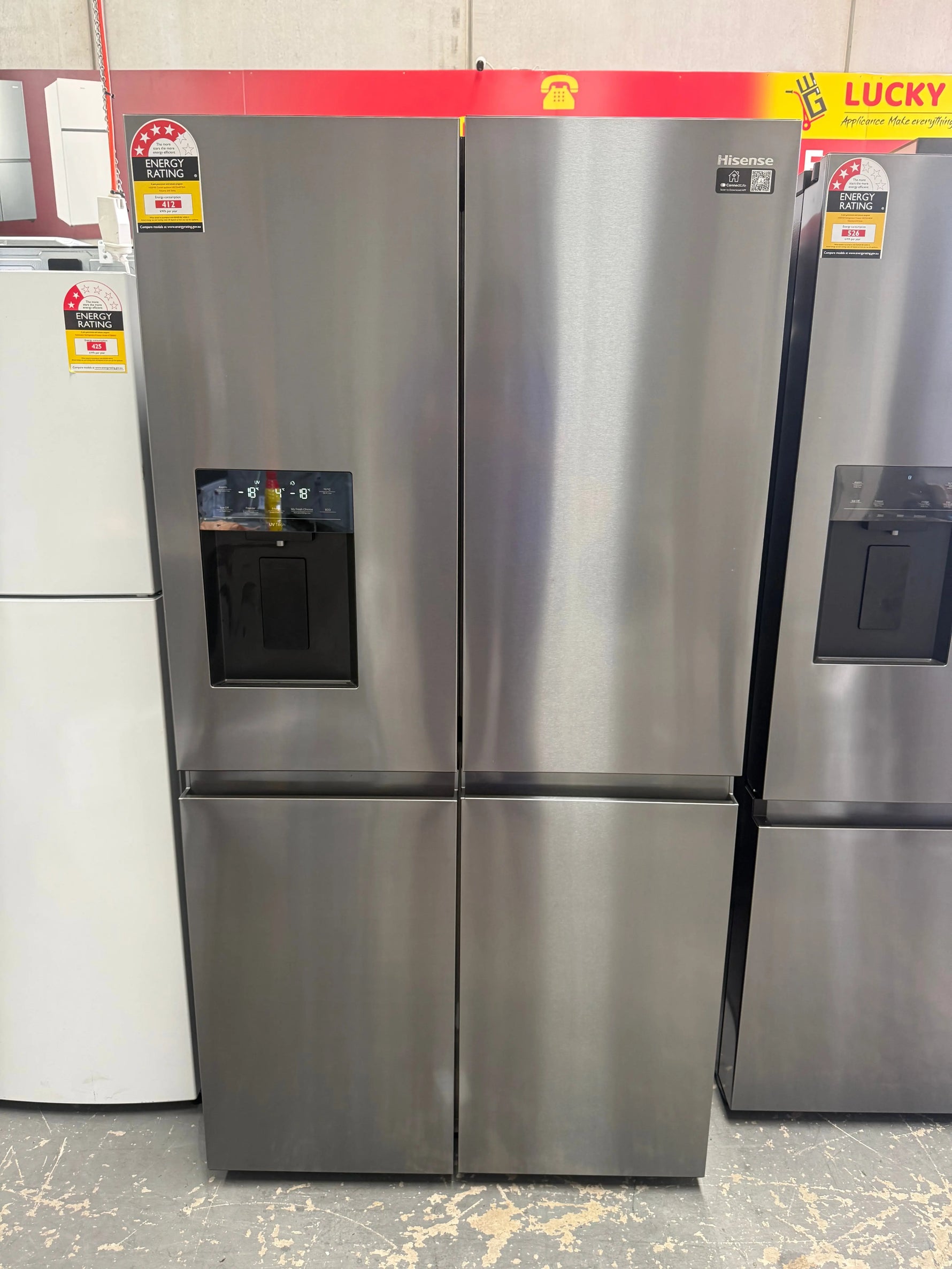 Hisense 640L Quad door Fridge – Near to New | HRCD640TBWB | MELBOURNE