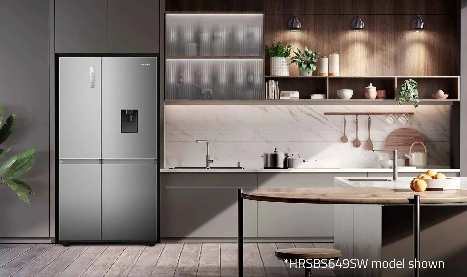 Hisense 649L Side by Side Refrigerator HRSBS649SW | ALEXANDRIA