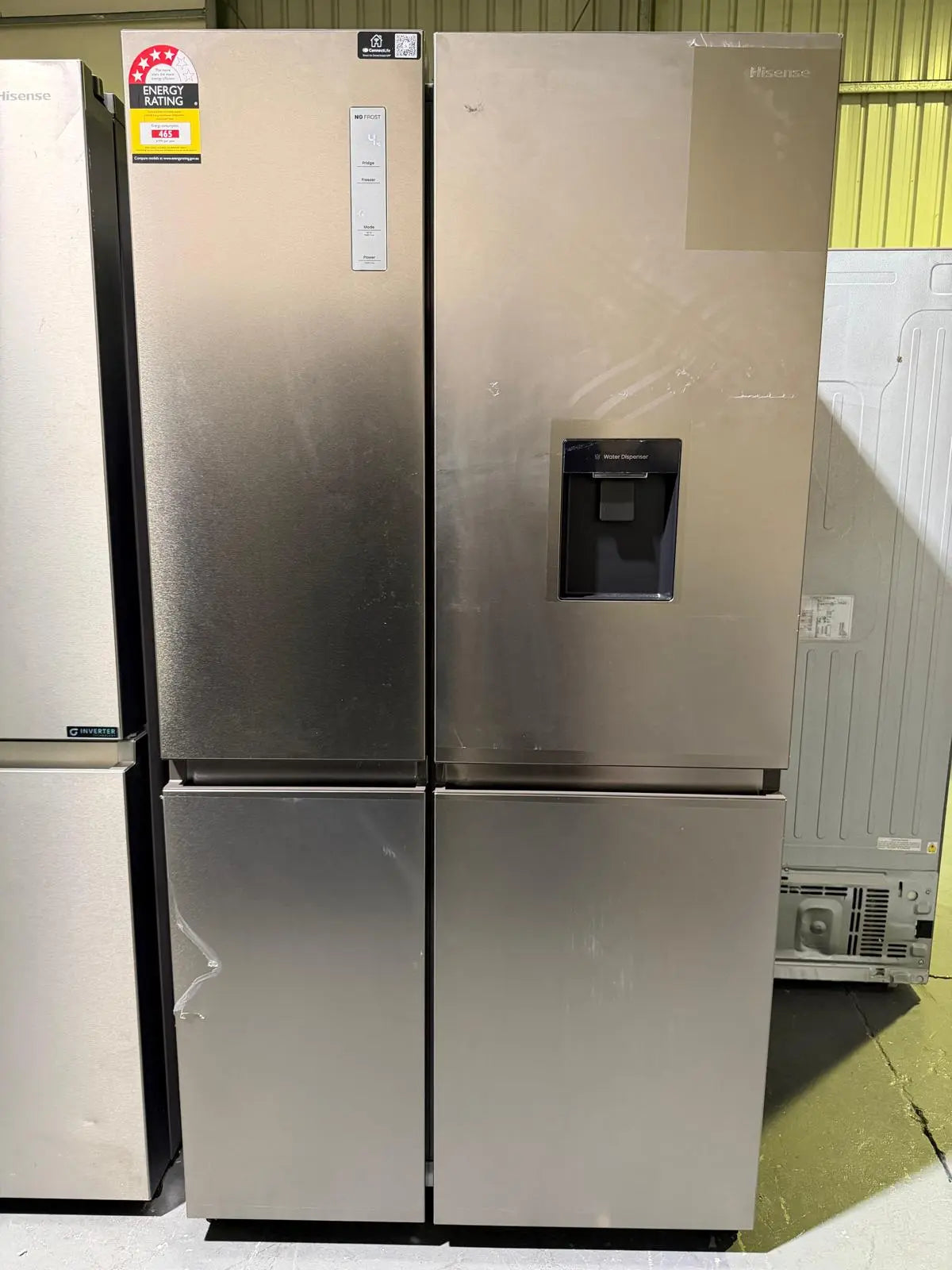 Hisense 649L Side-by-Side Refrigerator – HRSBS649SW – Refurbished – Spacious & Modern | BRISBANE