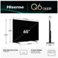 Hisense 65 Inch Q6QAU 4K Smart QLED TV [2025] 65Q6QAU | ALEXANDRIA
