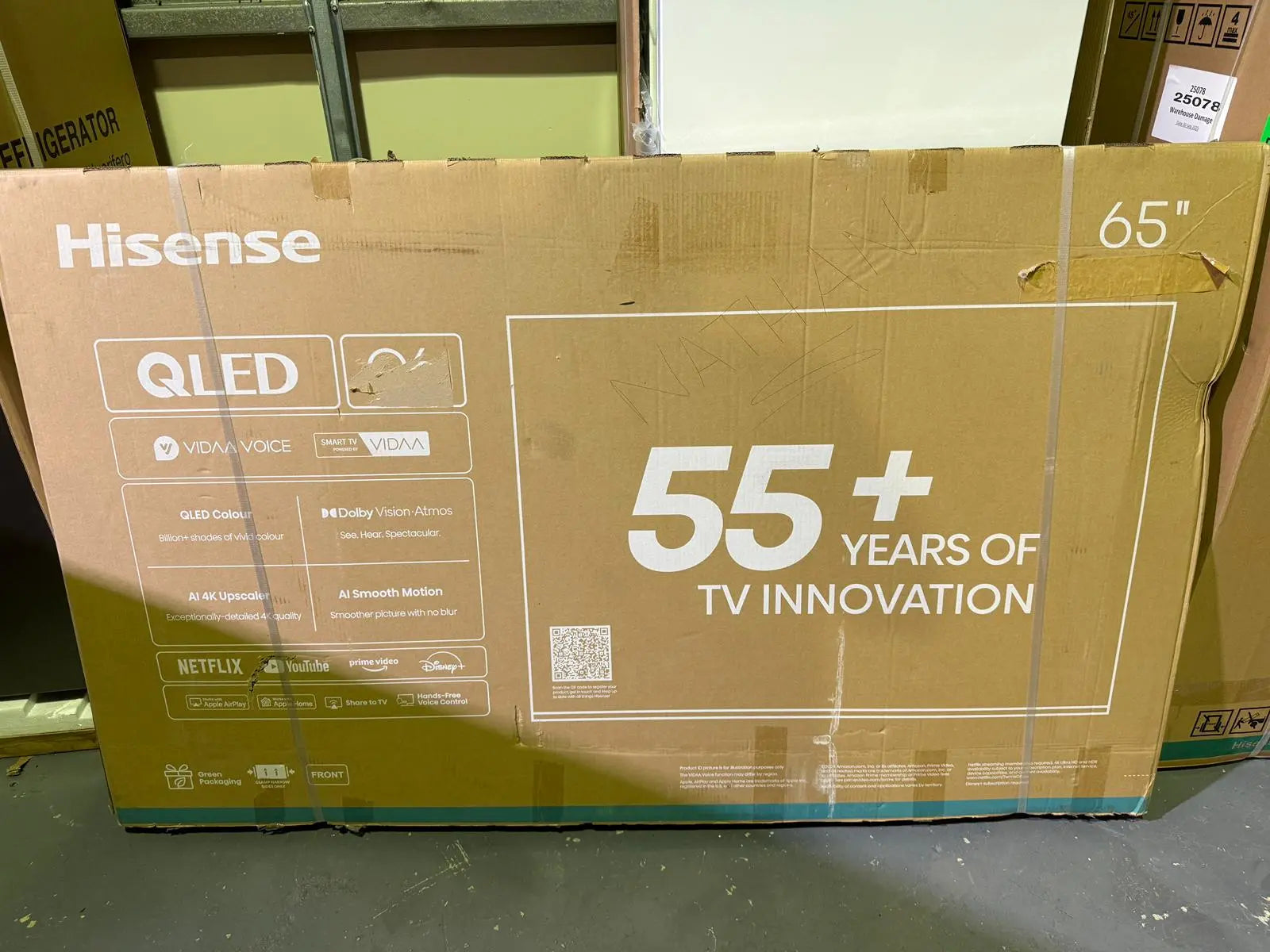 Hisense 65" TV in excellent working condition | BRISBANE