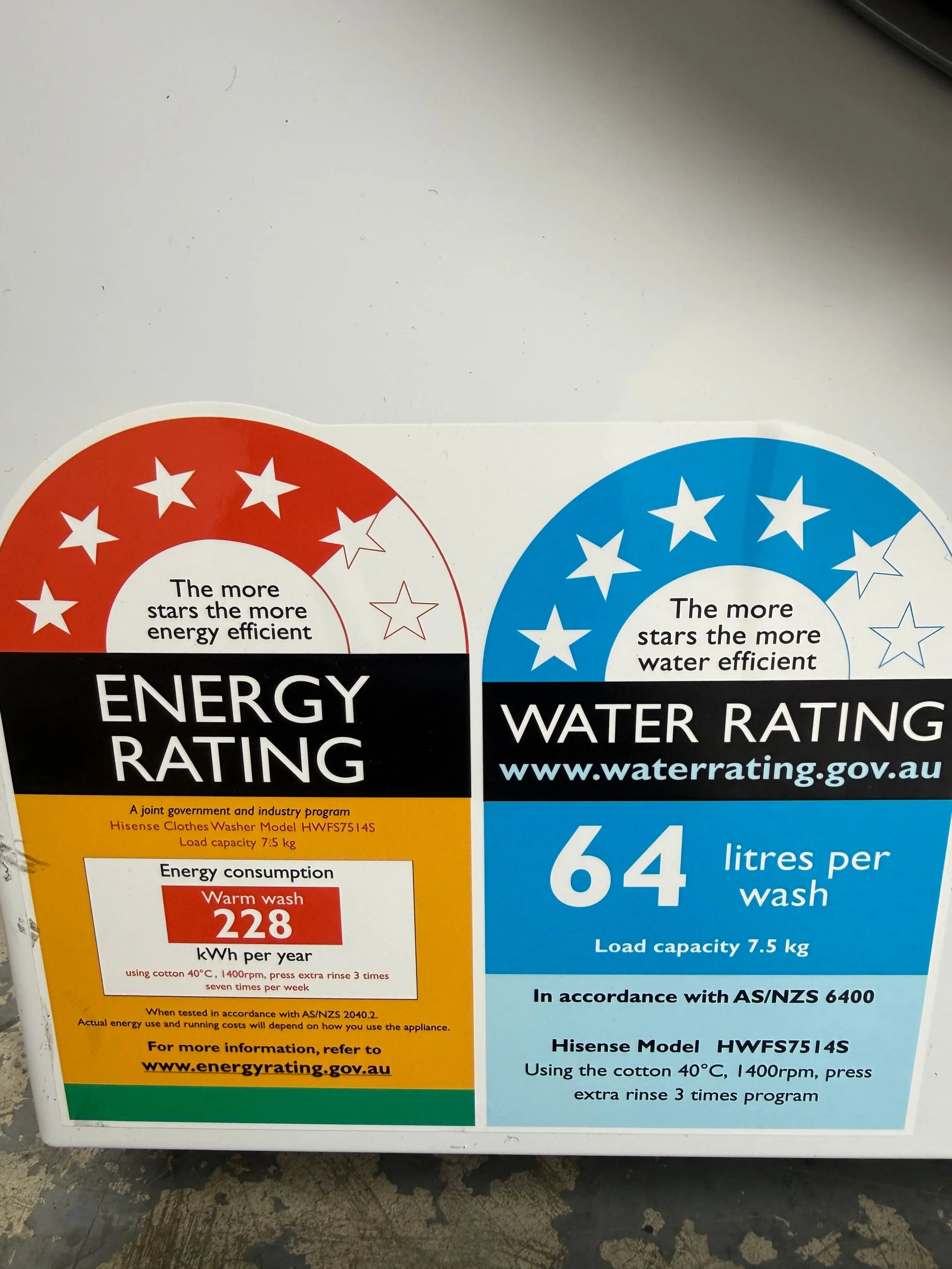 Hisense 7.5kg Front Load Washing Machine – HWFS7514S | MELBOURNE