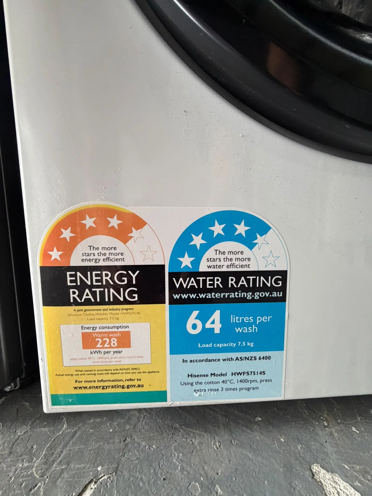 Hisense 7.5kg Washing Machine – Refurbished | BRISBANE