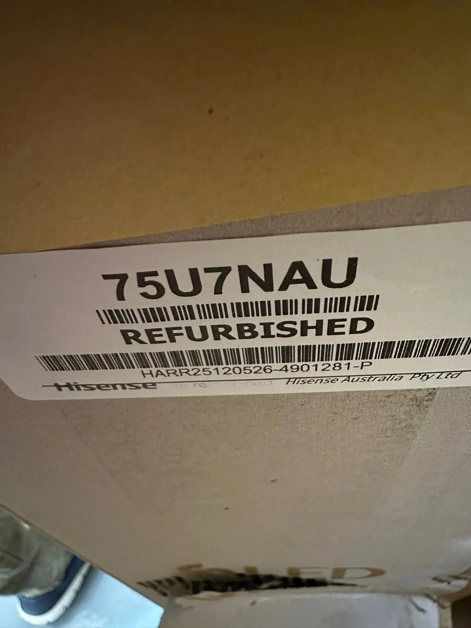 Hisense 75-Inch U7NAU 4K QLED Smart TV – Refurbished | SYDNEY