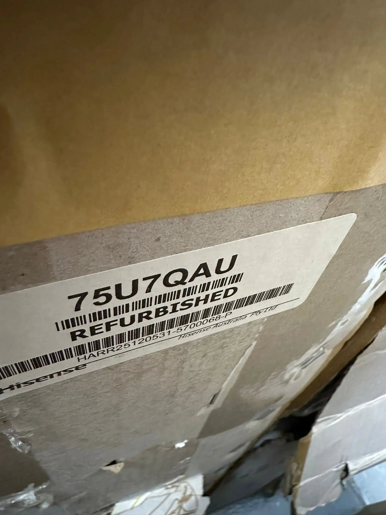 Hisense 75-Inch U7QAU 4K QLED Smart TV – Refurbished | SYDNEY