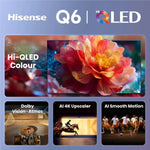 Hisense 75” Q6 Series 4K QLED Smart TV (Refurbished) – 75Q6QAU
