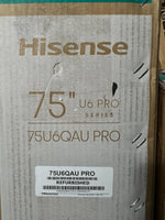 Hisense 75” U6 PRO Series 4K QLED Smart TV (Refurbished) – 75U6QAU PRO | ADELAIDE