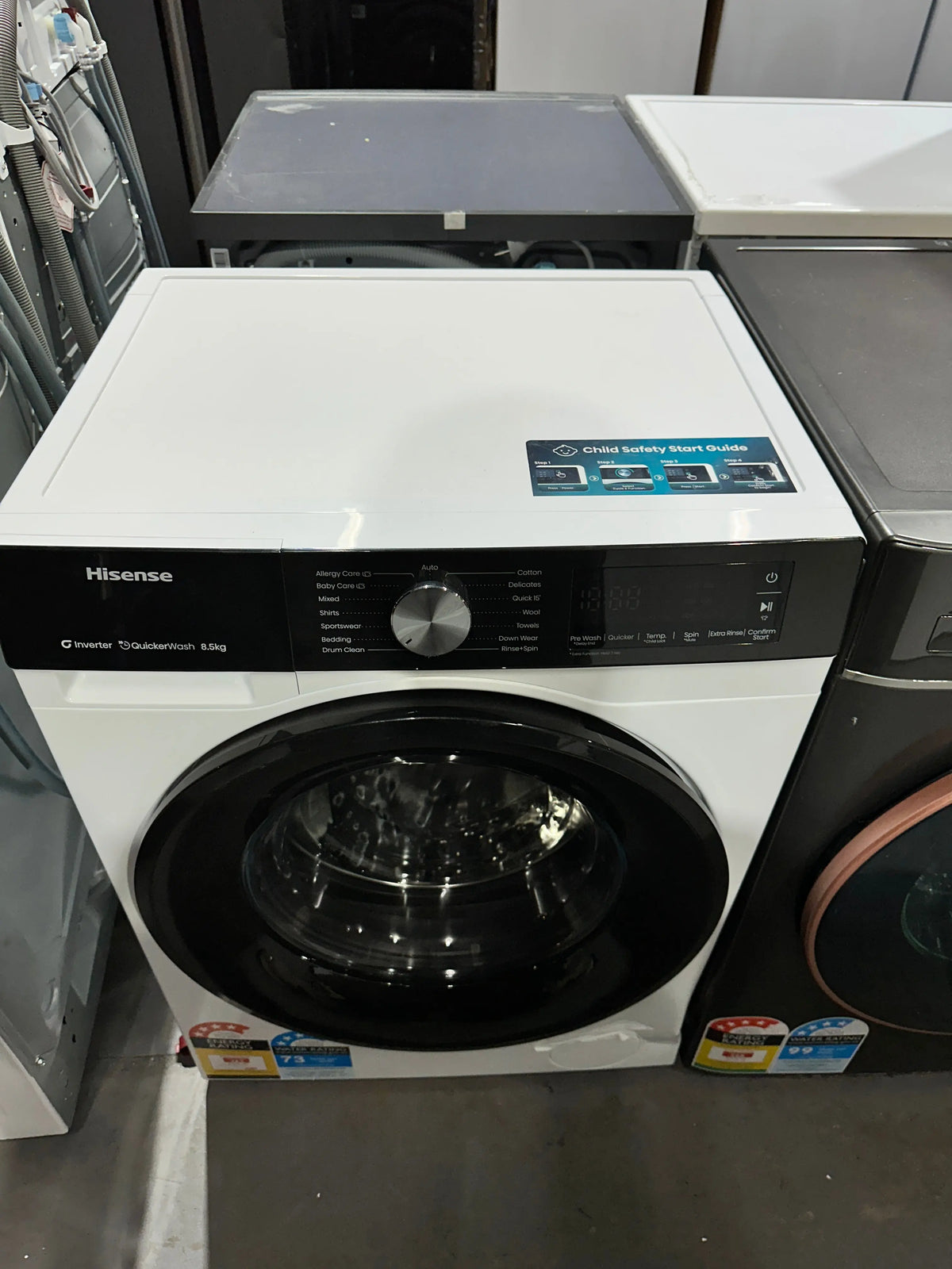 Hisense 8.5 kgs washer factory seconds (6 months warranty), Samsung 8.5 kgs washer (3 months warranty) | Lucky white goods