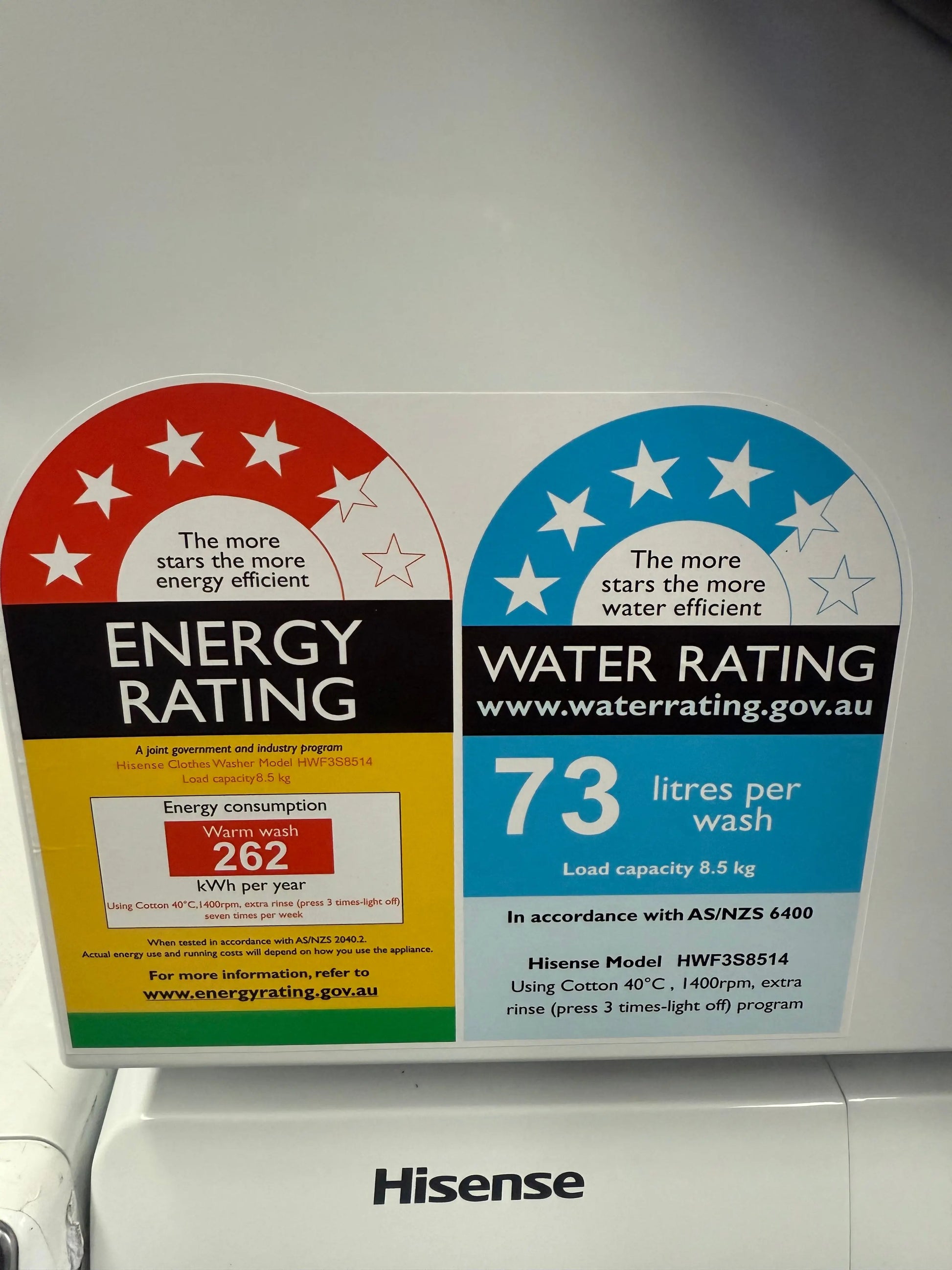 Hisense 8.5kg Front Load Washer – Factory Seconds | HWF3S8514 | MELBOURNE