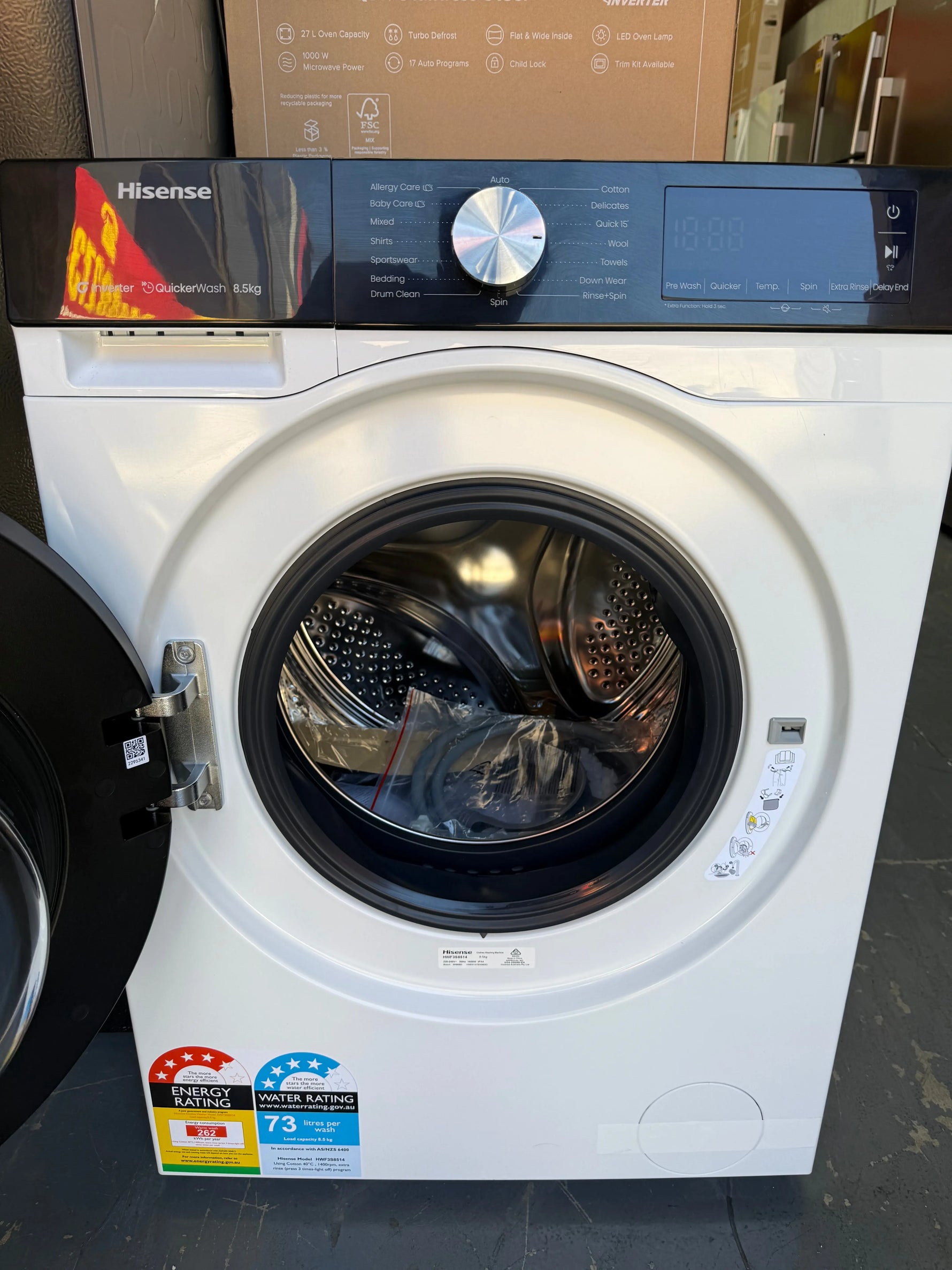 Hisense 8.5kg Front Load Washer – Factory Seconds | HWF3S8514 | MELBOURNE