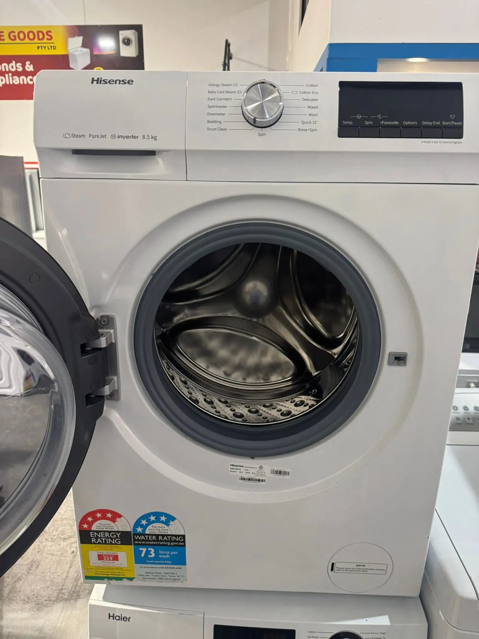 Hisense 8.5kg PureJet Front Load Washing Machine – Refurbished | PERTH