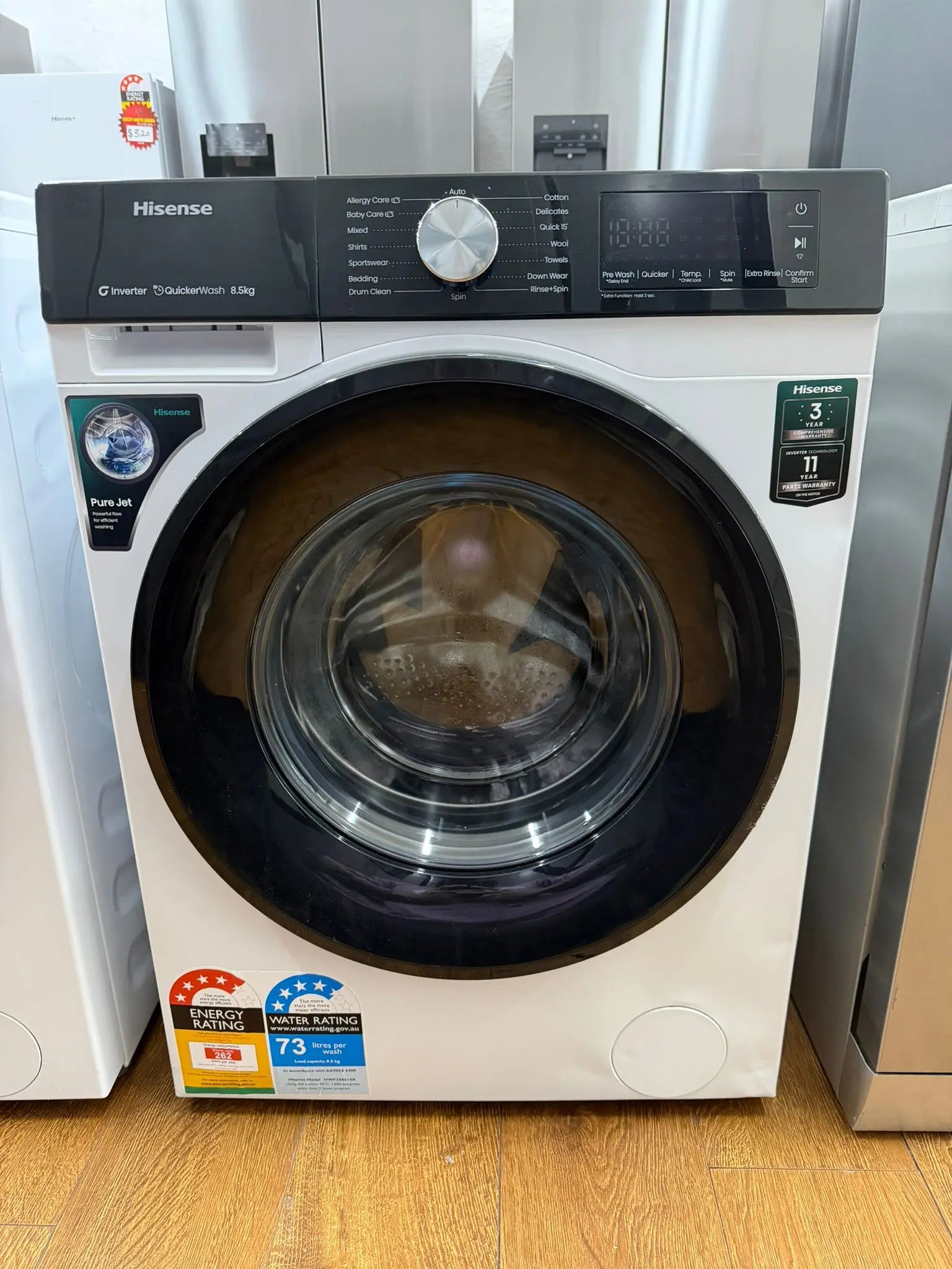 Hisense 8.5kg Series 3S Front Load Washing Machine (Factory Seconds) – HWF3S8514X