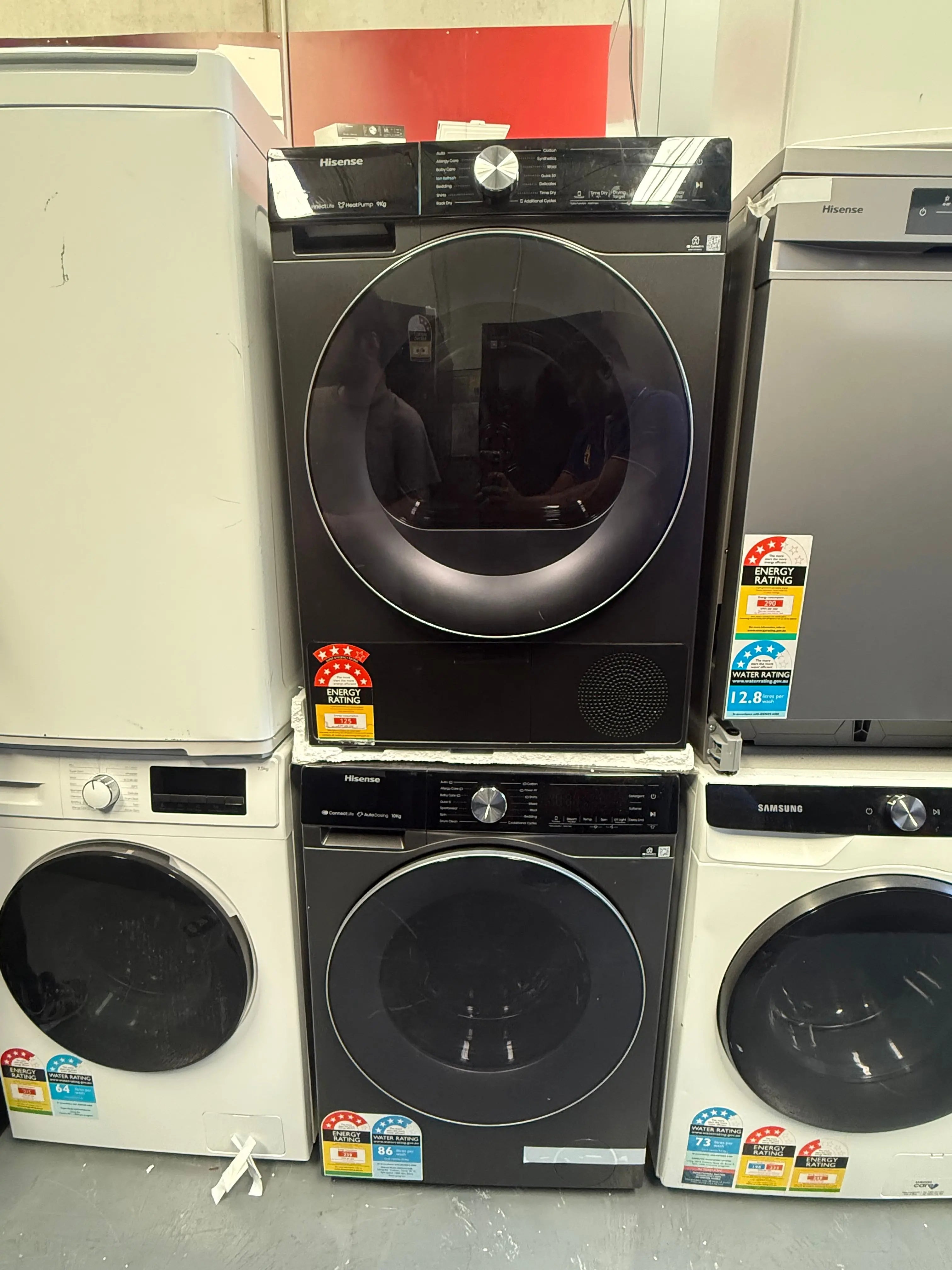 Hisense 9 kg Heat Pump Dryer + 10 kg Front Load Washing Machine – Refurbished | MELBOURNE