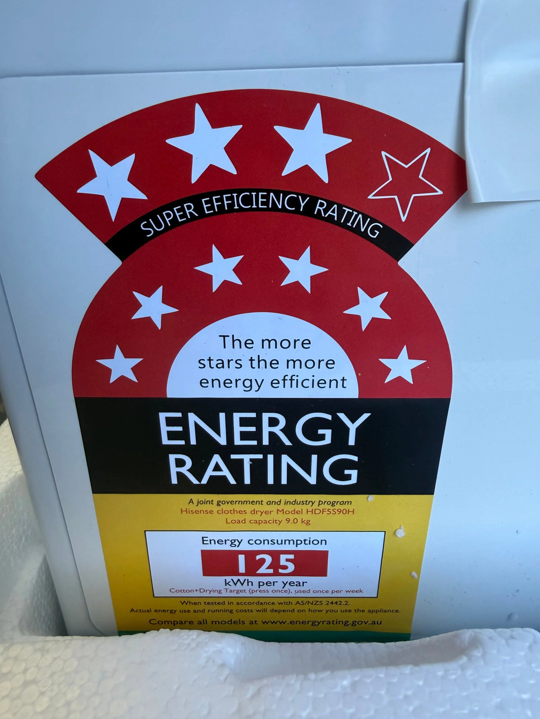 Hisense HDF5S90H Series 5 9kg Heat Pump Dryer – Factory Seconds | MELBOURNE