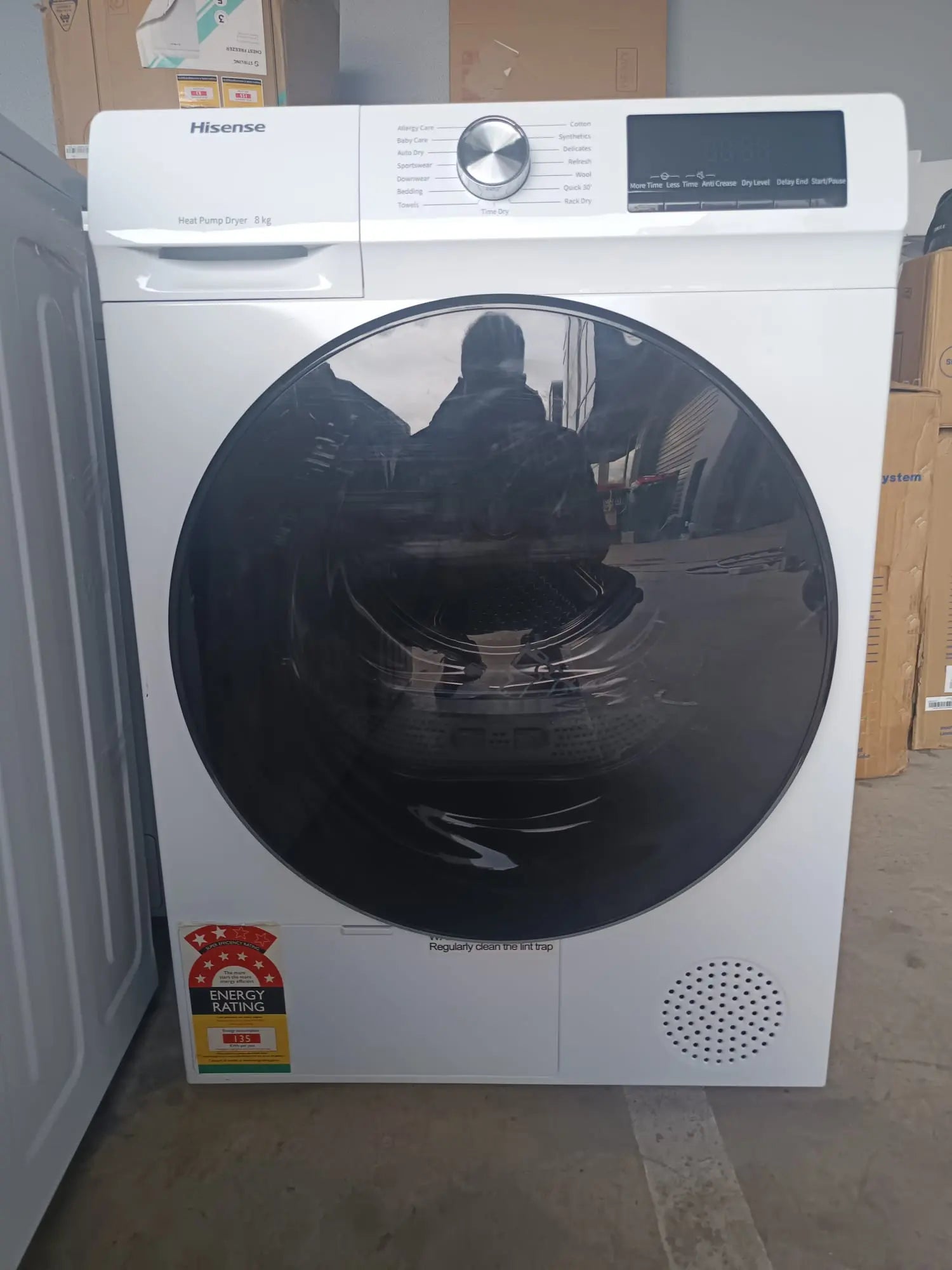 Hisense HDFY80H 8kg Heat Pump Clothes Dryer – Refurbished | MELBOURNE