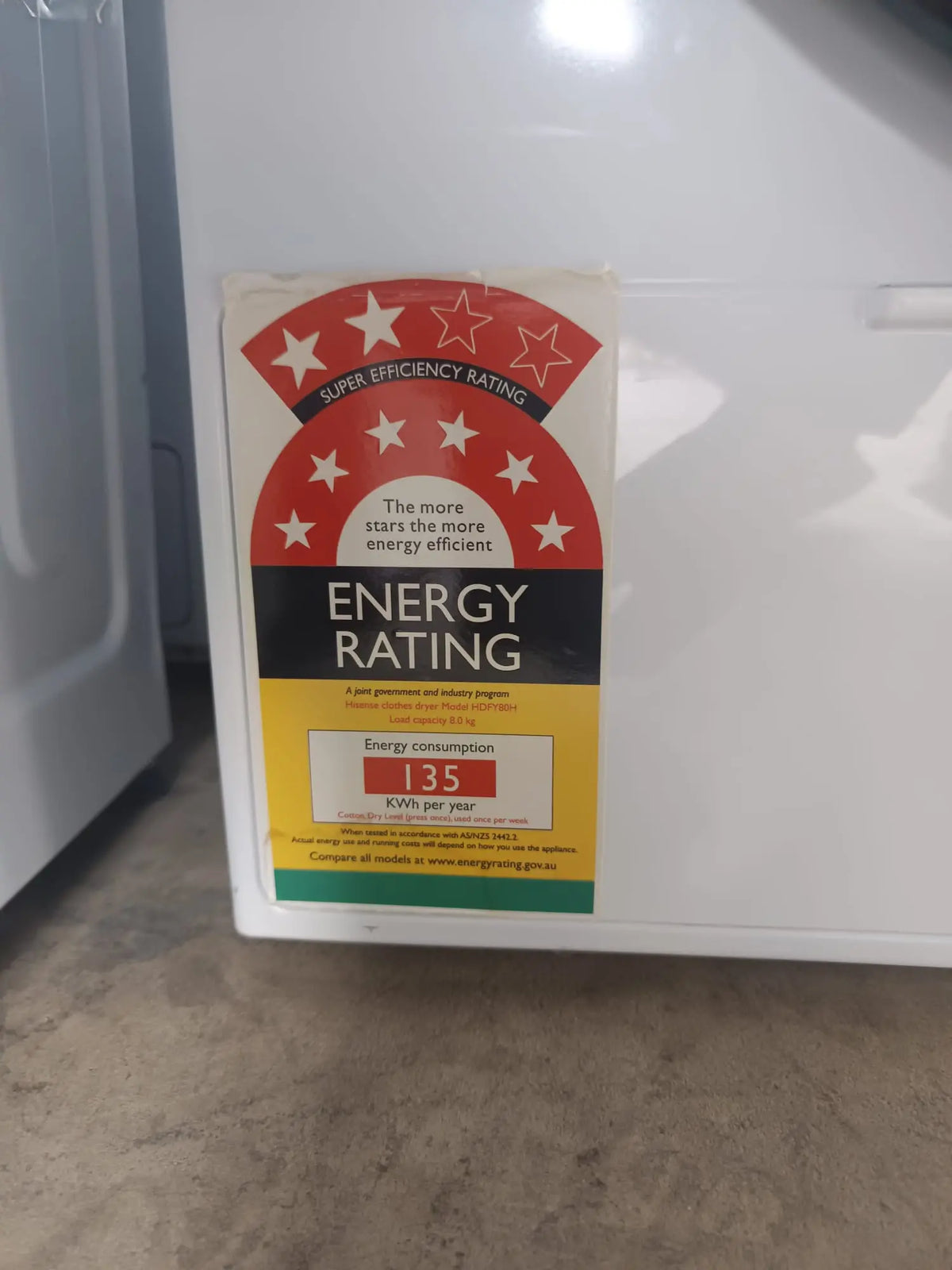 Hisense HDFY80H 8kg Heat Pump Clothes Dryer – Refurbished | MELBOURNE