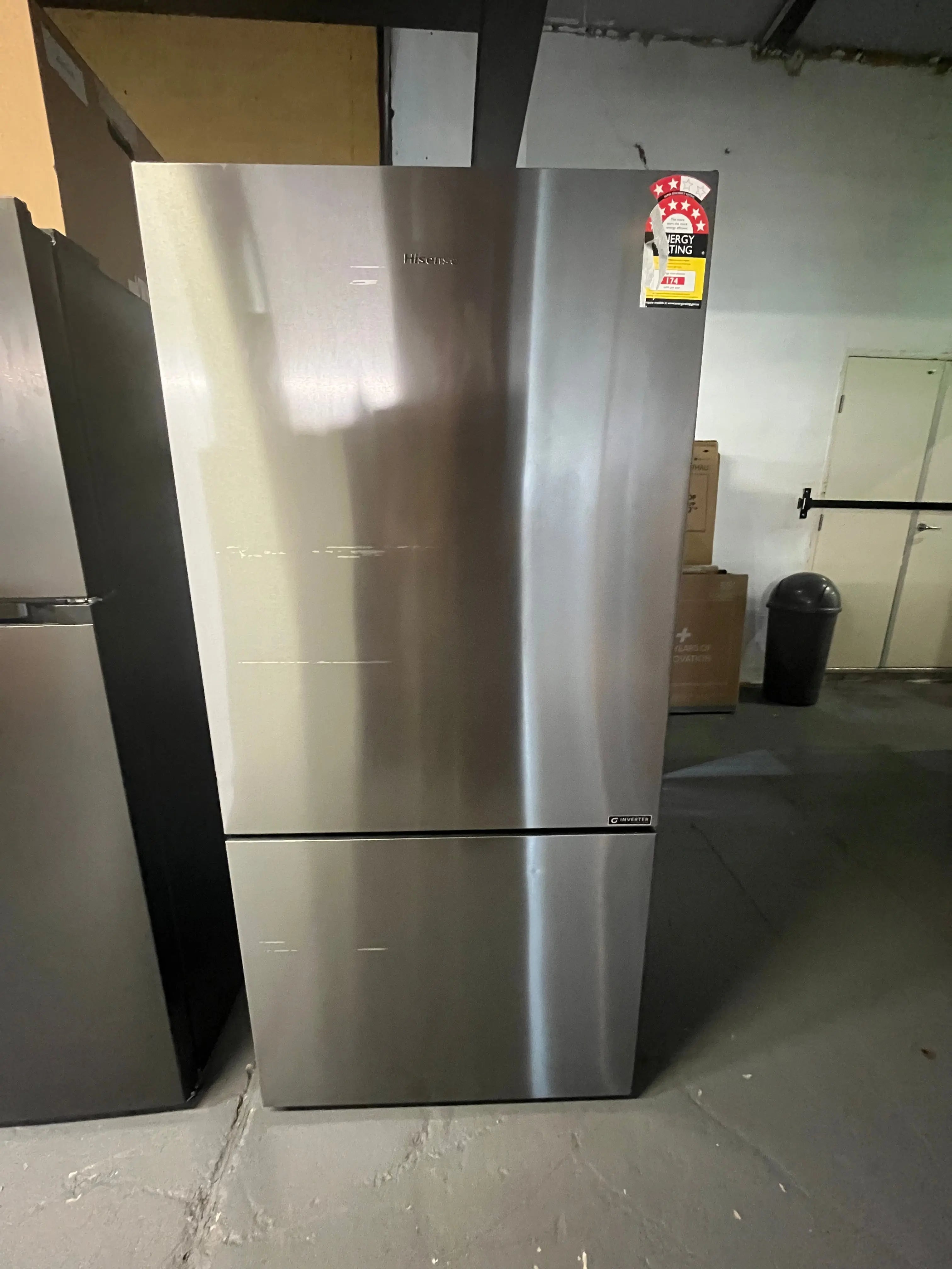 Hisense HRBM503E 503L PureFlat Bottom Mount Fridge – Dark Stainless Steel | ALEXANDRIA