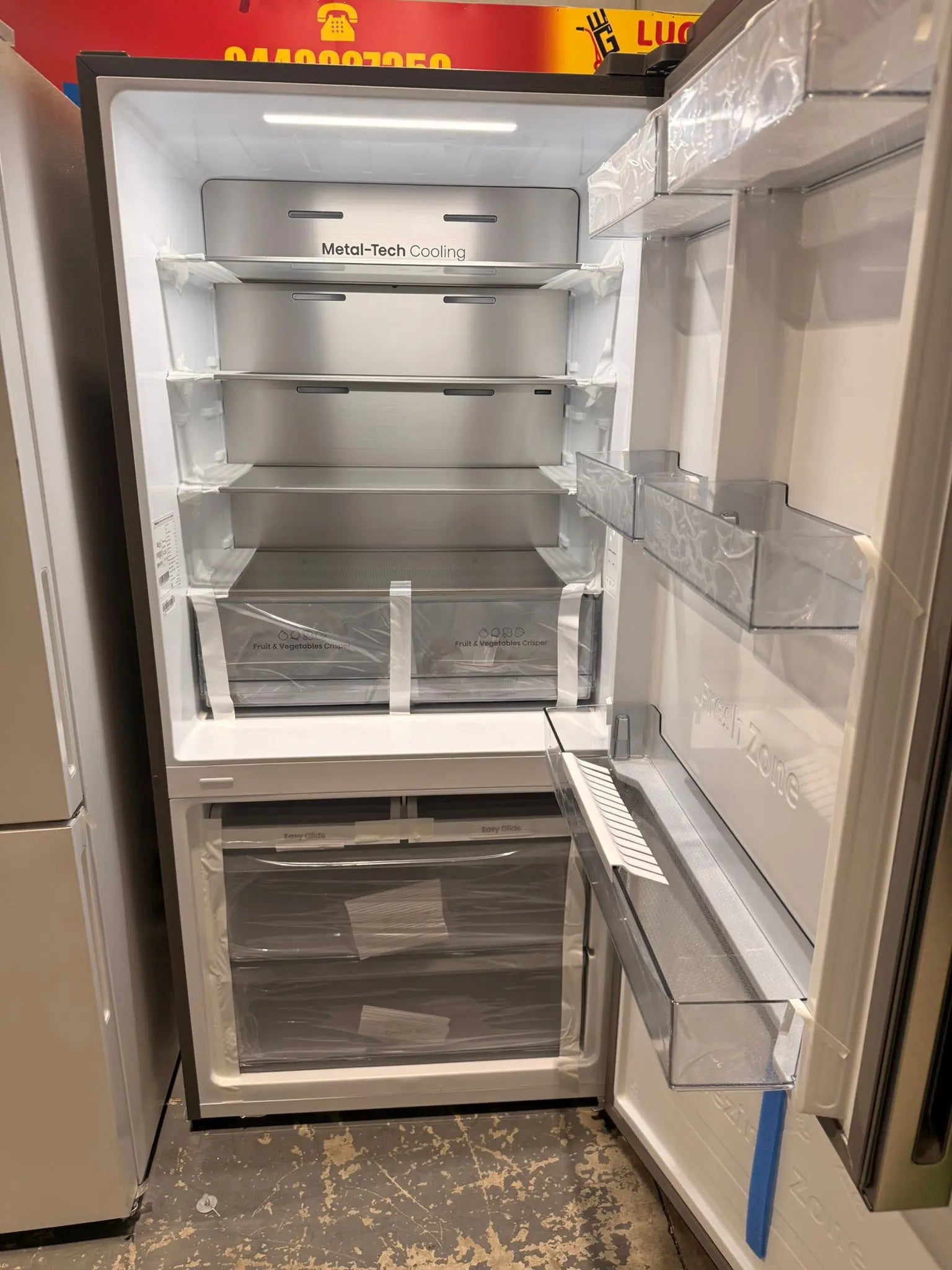 Hisense HRBM503S 503L Bottom Mount Fridge Freezer – Factory Seconds (PureFlat, Inverter, Frost Free) | MELBOURNE