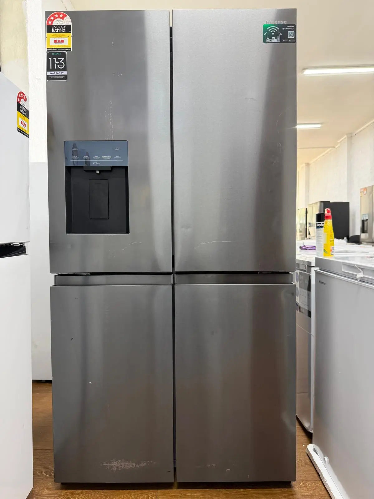 Hisense HRCD640TBW 640L PureFlex French Door Refrigerator – Dark Stainless Steel (Refurbished) | RESERVOIR