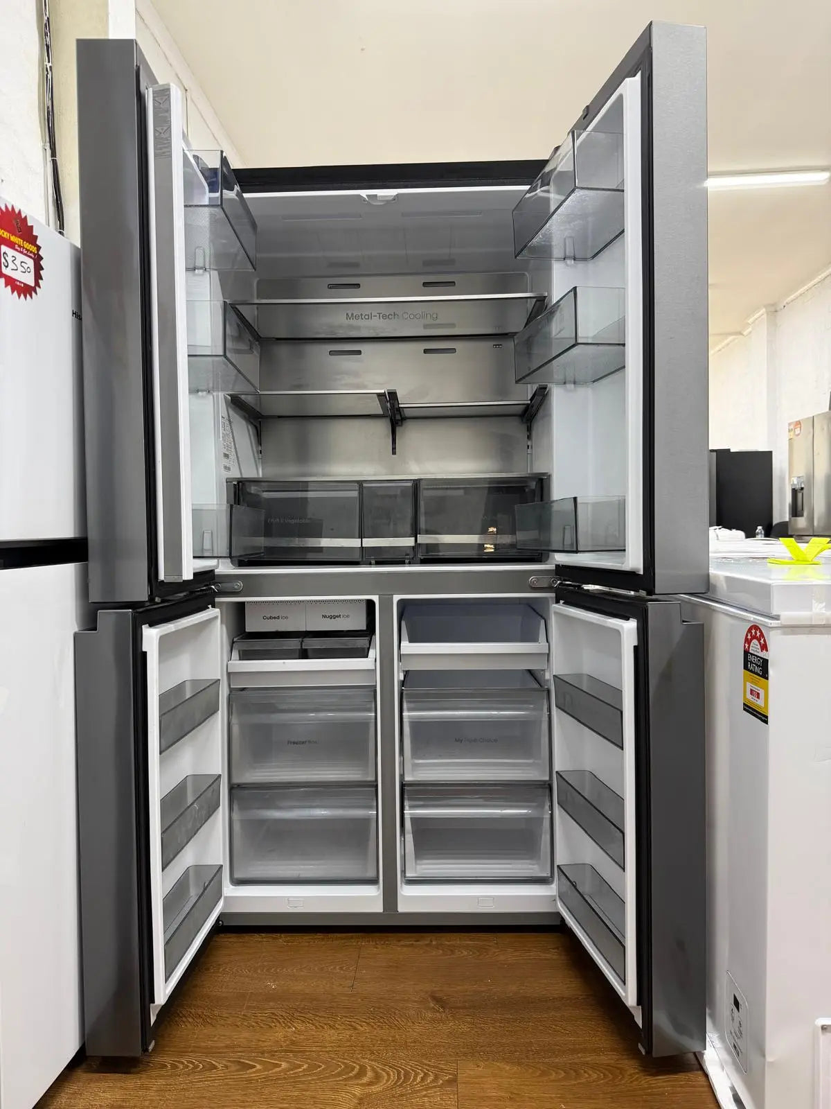 Hisense HRCD640TBW 640L PureFlex French Door Refrigerator – Dark Stainless Steel (Refurbished) | RESERVOIR