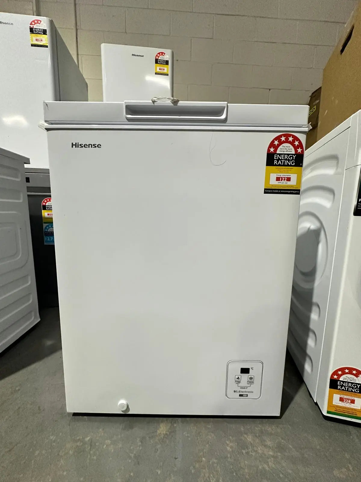 Hisense HRCF146 145L Hybrid Chest Freezer – Factory Seconds (Switchable Fridge/Freezer, Inverter, 6 Star Energy) | ADELAIDE