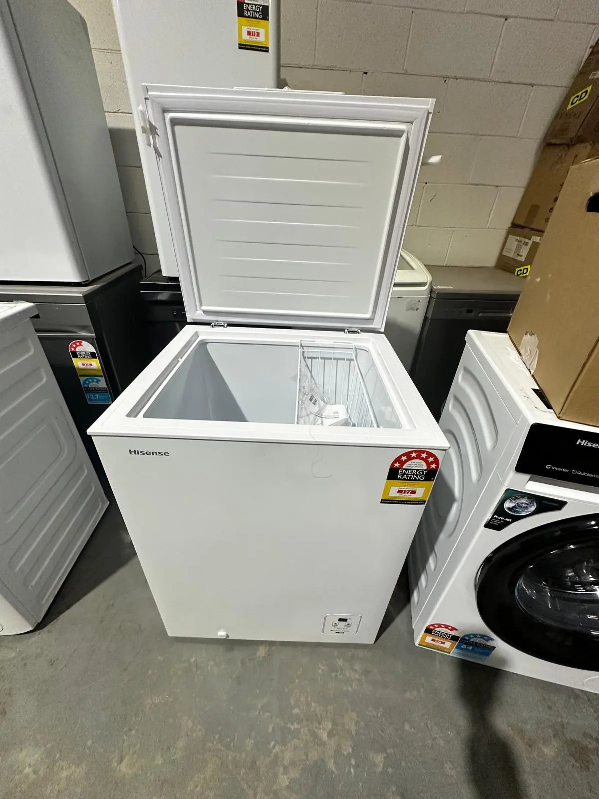 Hisense HRCF146 145L Hybrid Chest Freezer – Factory Seconds (Switchable Fridge/Freezer, Inverter, 6 Star Energy) | ADELAIDE
