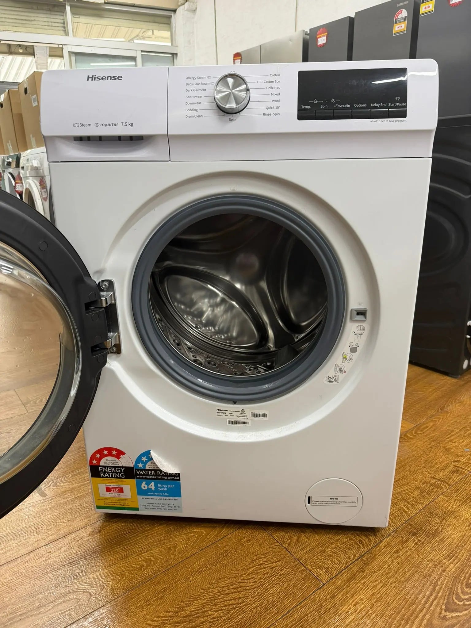 Hisense HWFY7514 7.5kg Front Load PureJet Washing Machine – Refurbished
