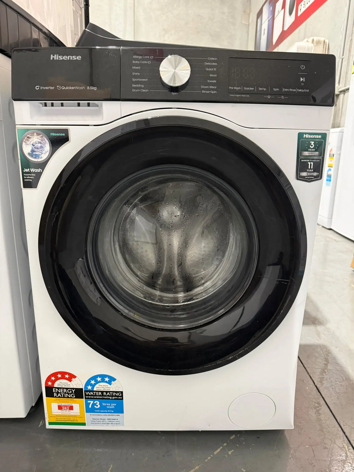 Hisense Series 3 8.5kg Front Load Washer – Factory Second | MELBOURNE