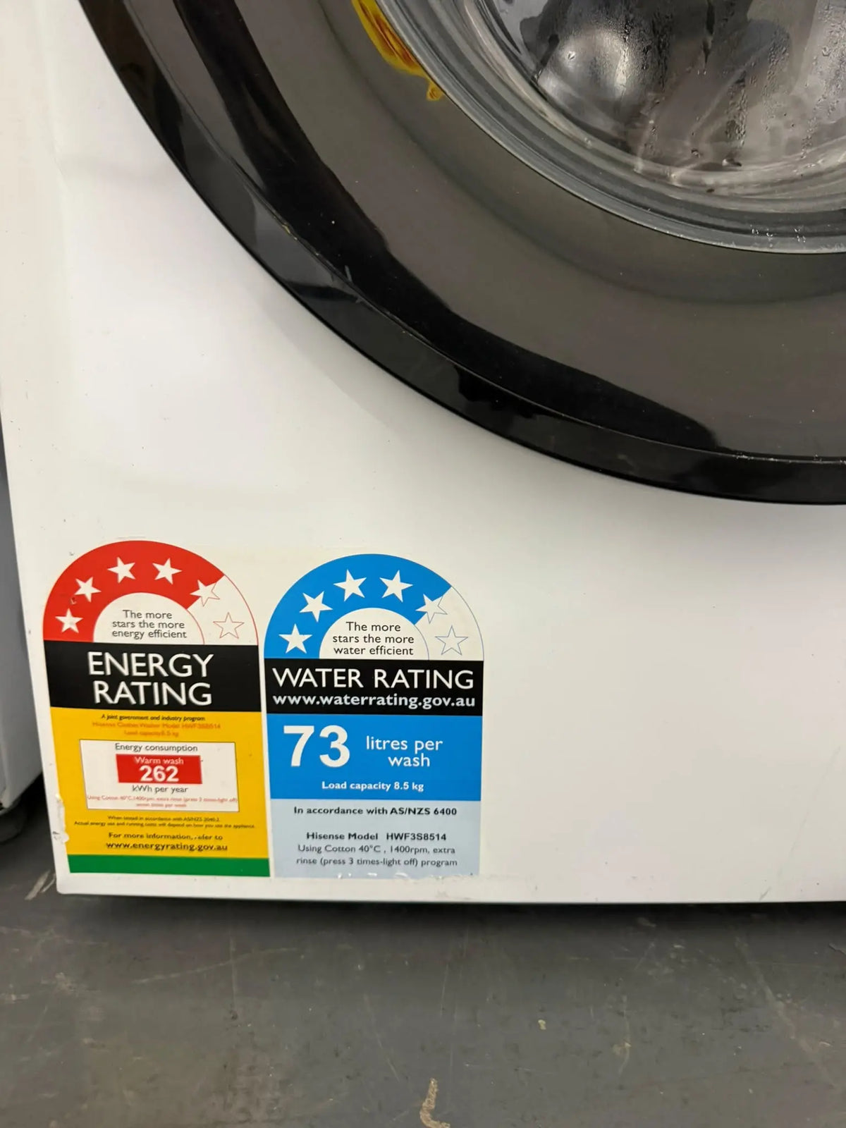 Hisense Series 3 8.5kg Front Load Washer – Factory Second | MELBOURNE