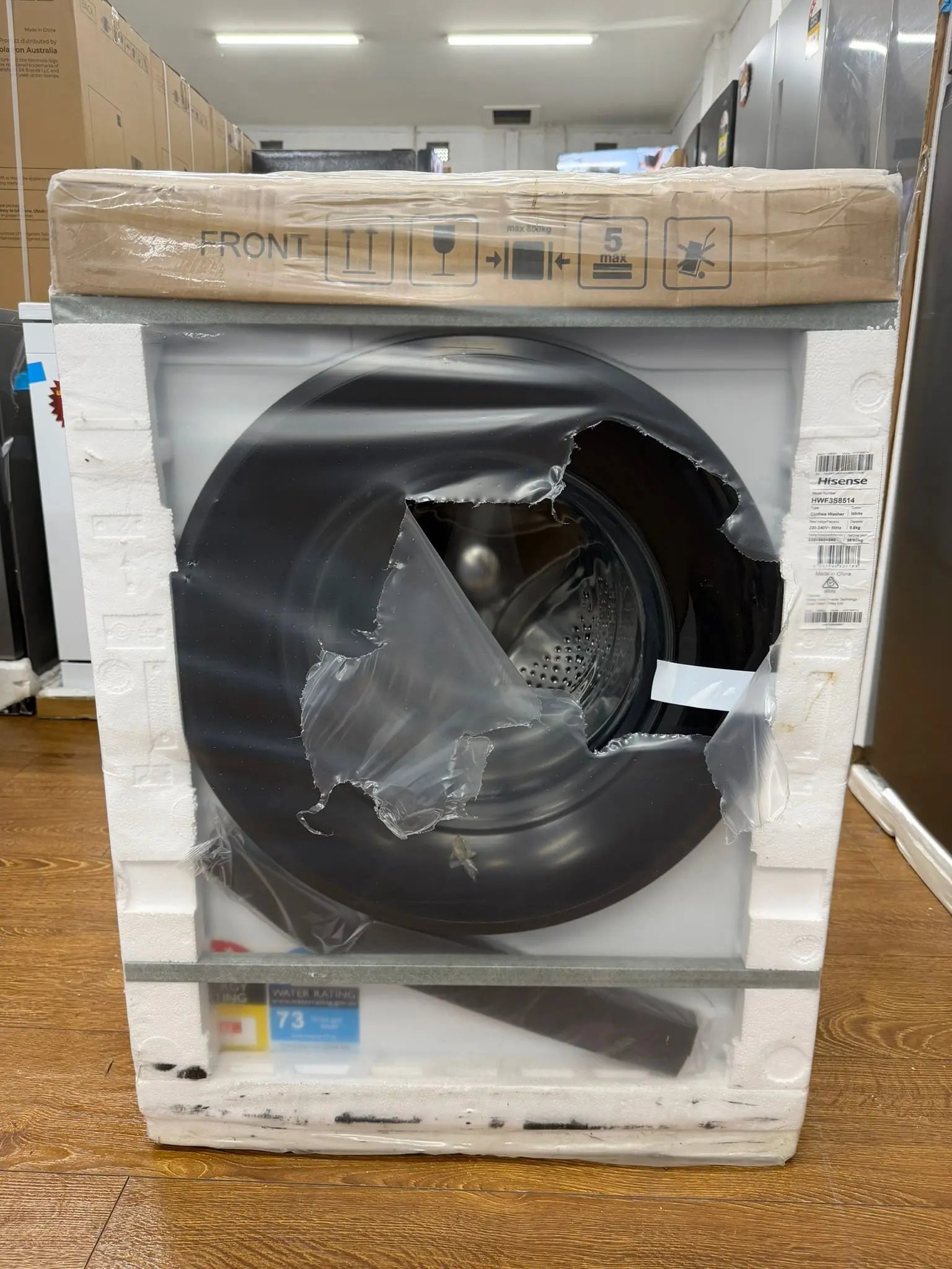 Hisense Series 3S HWF3S8514X 8.5kg Front Load Washing Machine – Brand New