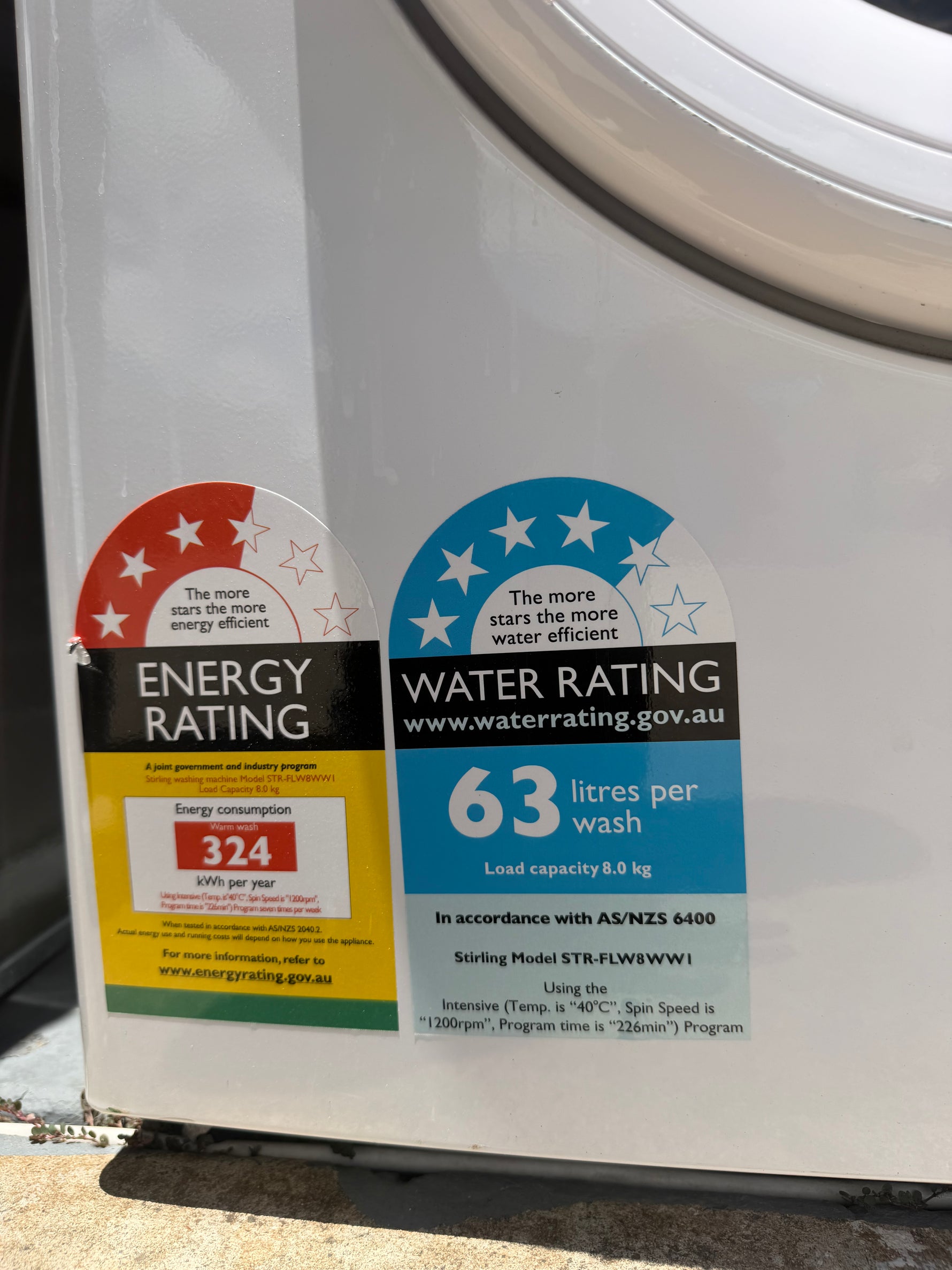 Combo Refurbished LG 442L Top Mount Fridge Freezer & Stirling 8Kg washer