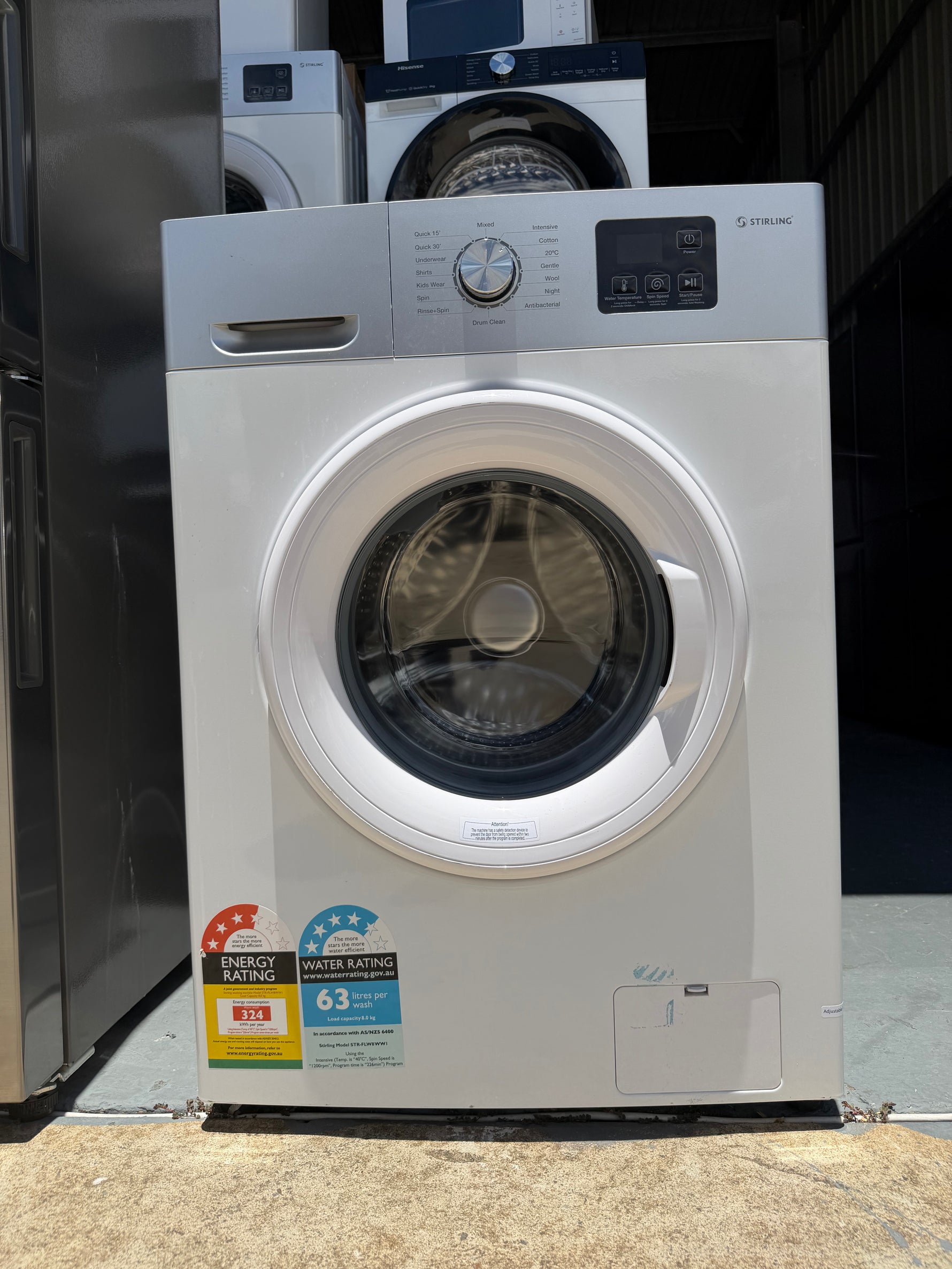 Combo Refurbished LG 450L Fridge Freezer – & Stirling 8 Kg washer