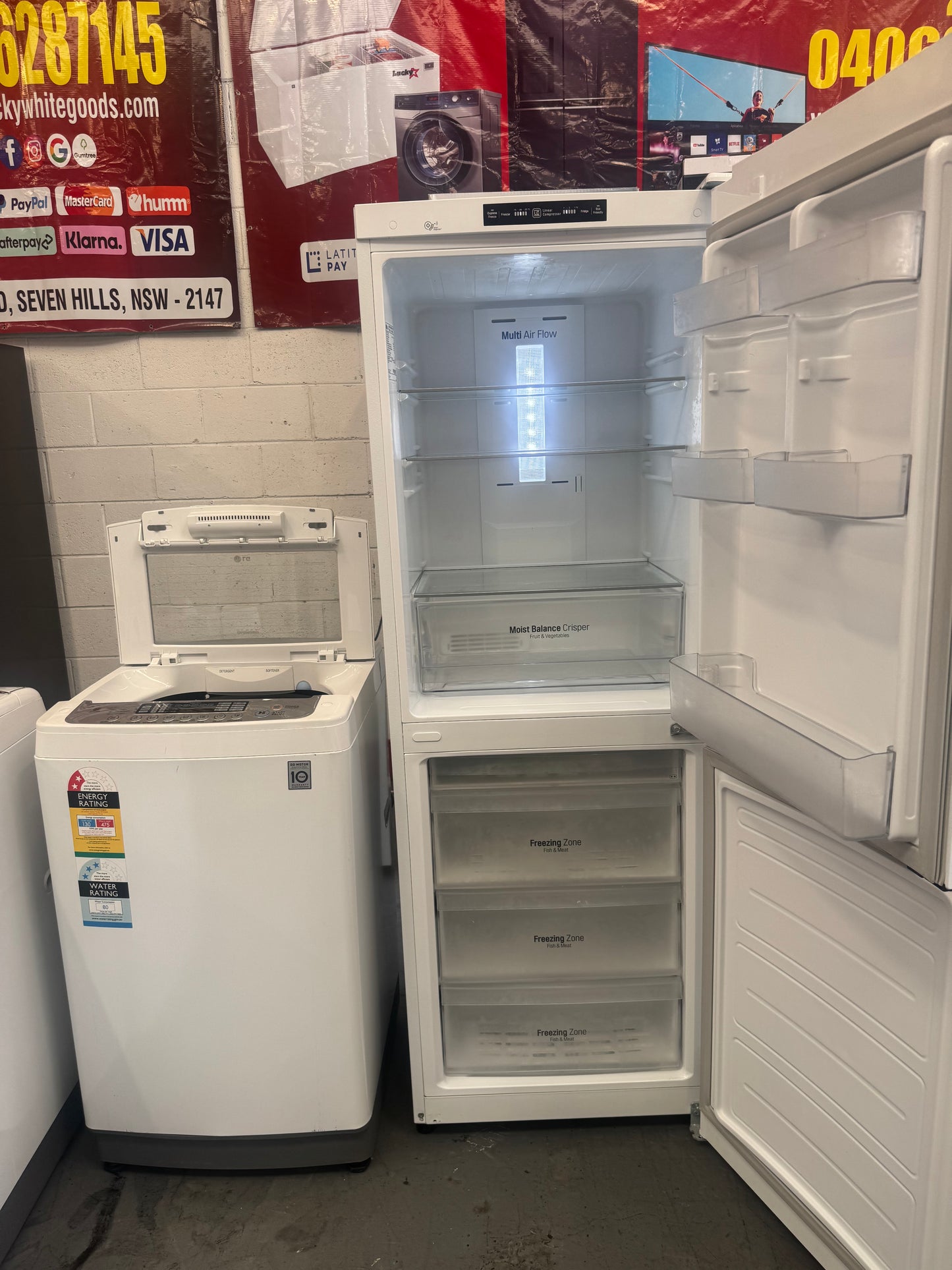 Best combo offer LG Fridge Freezer/Washer 310L/5.5 kg | SYDNEY